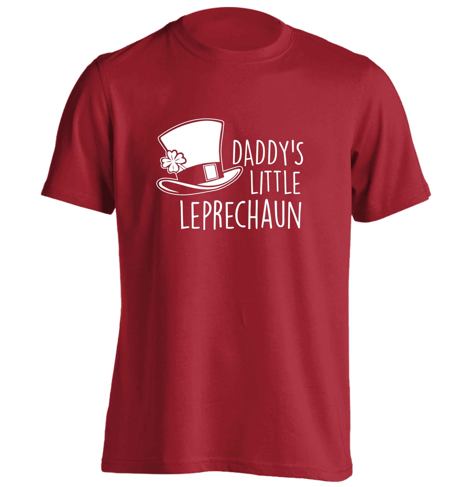 Daddy's lucky charm adults unisex red Tshirt 2XL