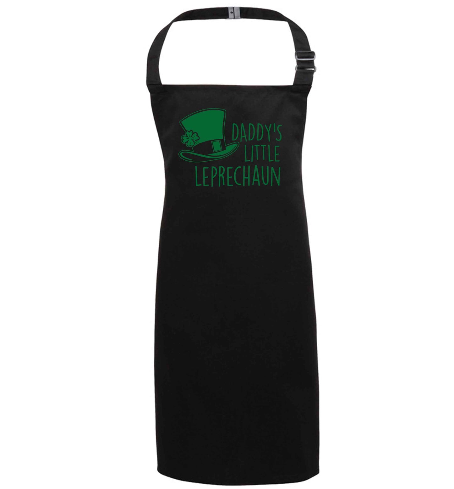 Daddy's lucky charm black apron 7-10 years