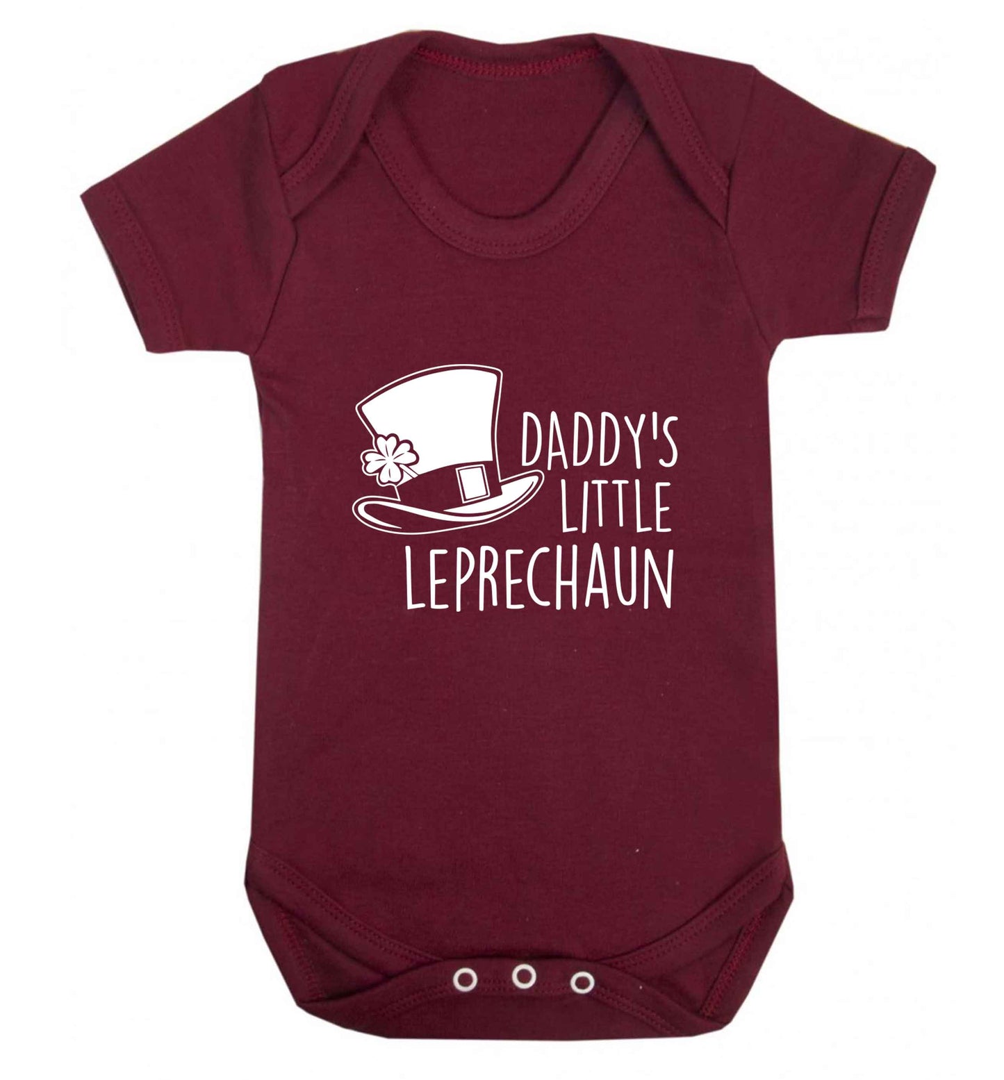 Daddy's lucky charm baby vest maroon 18-24 months