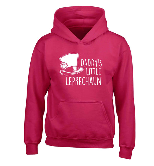 Daddy's lucky charm children's pink hoodie 12-13 Years