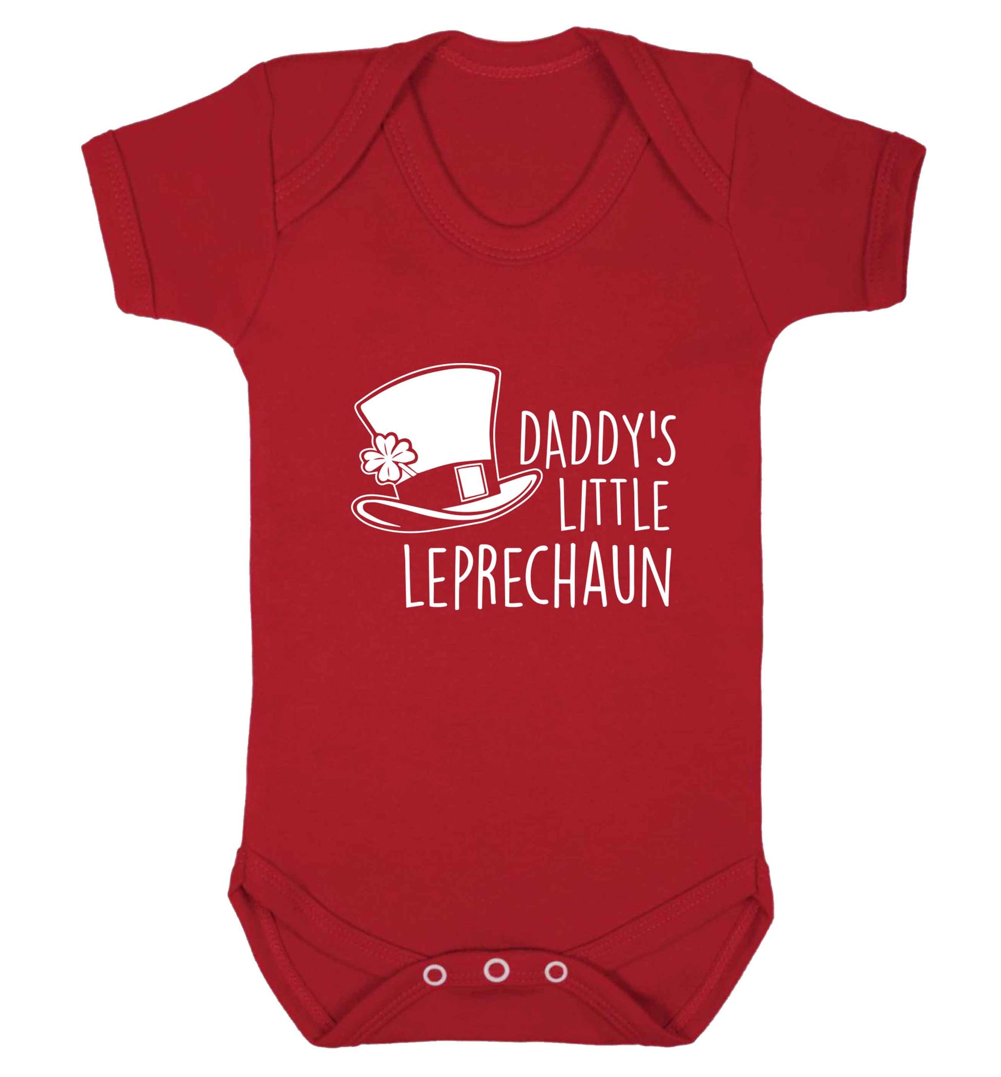 Daddy's lucky charm baby vest red 18-24 months
