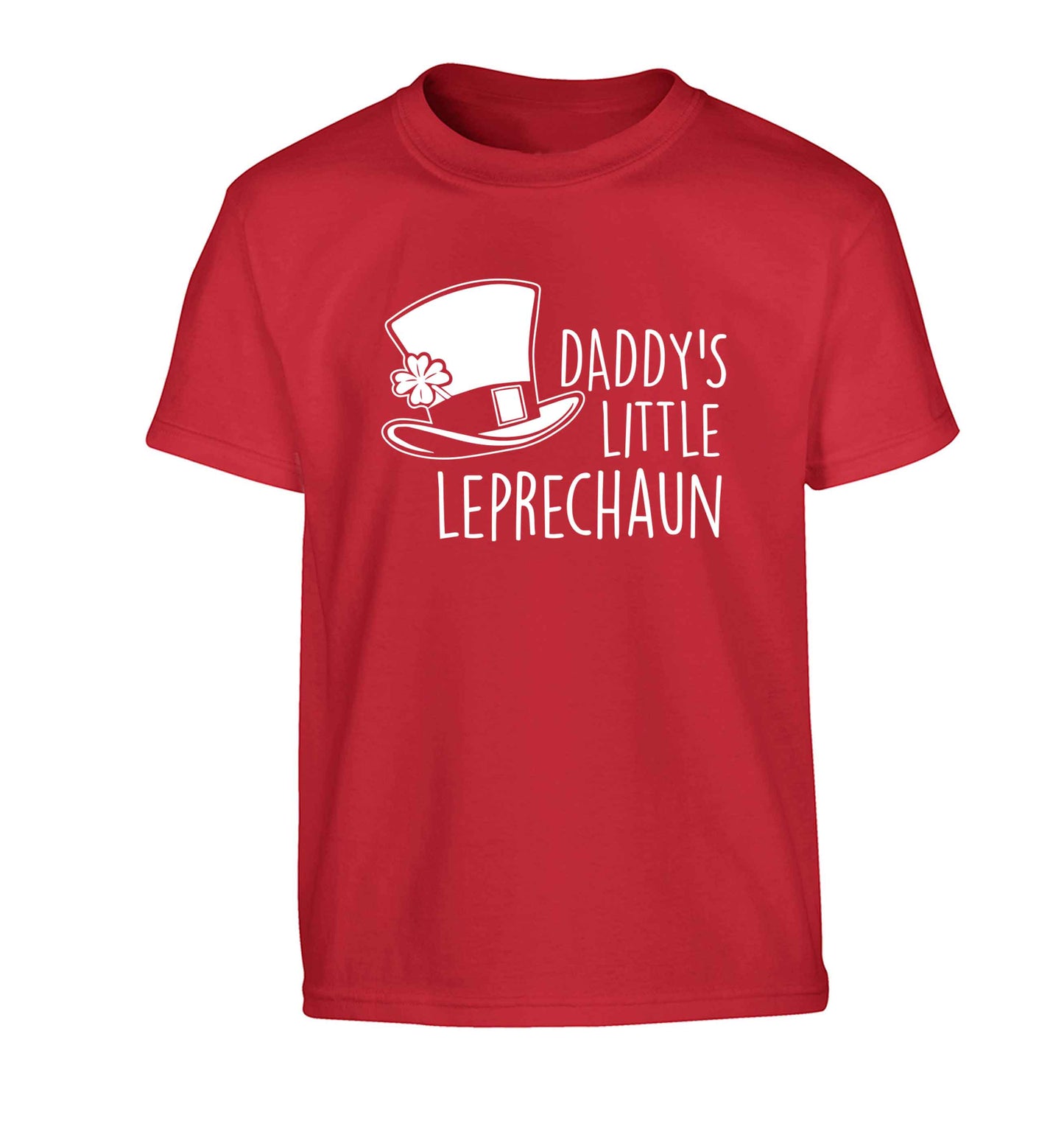 Daddy's lucky charm Children's red Tshirt 12-13 Years