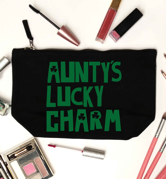 Aunty's lucky charm black makeup bag