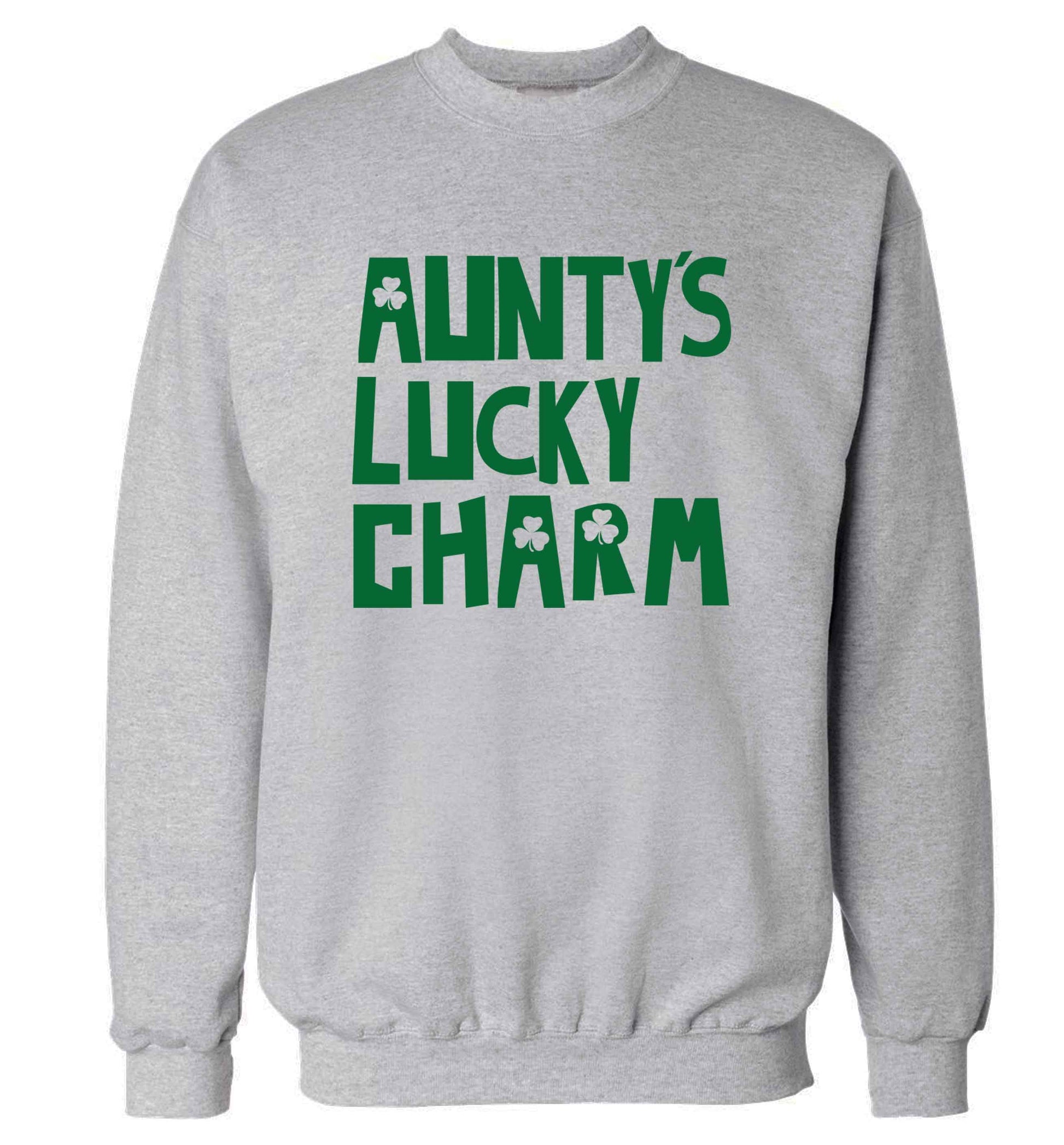 Aunty's lucky charm adult's unisex grey sweater 2XL