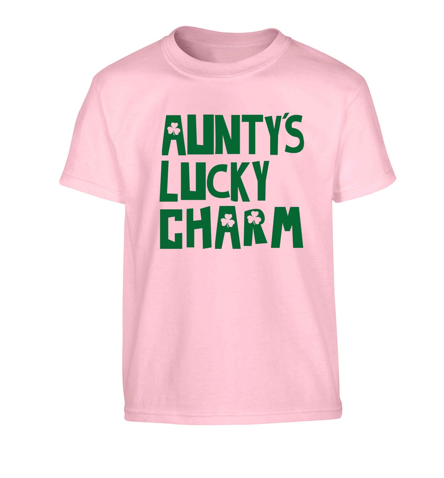 Aunty's lucky charm Children's light pink Tshirt 12-13 Years