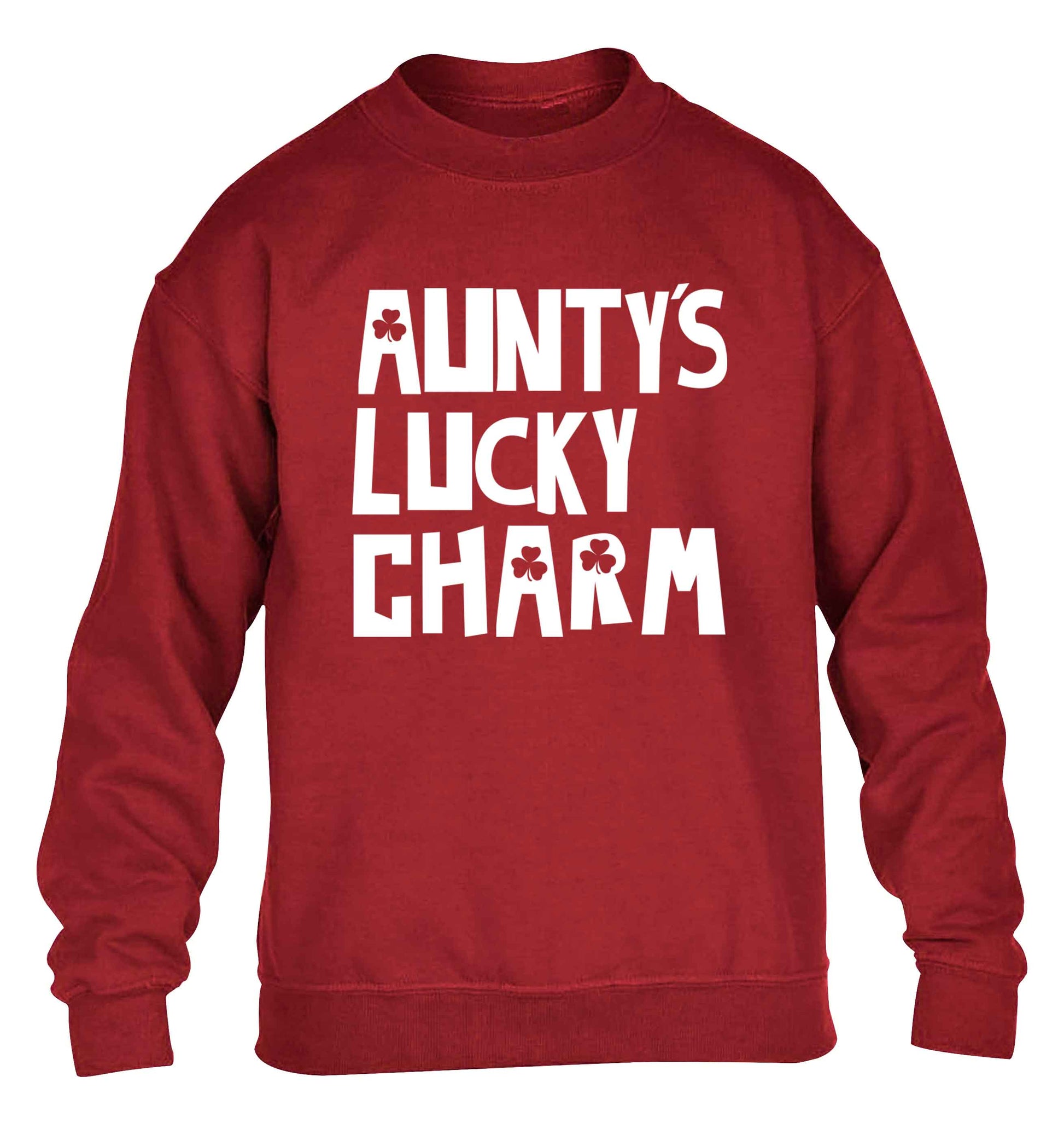 Aunty's lucky charm children's grey sweater 12-13 Years