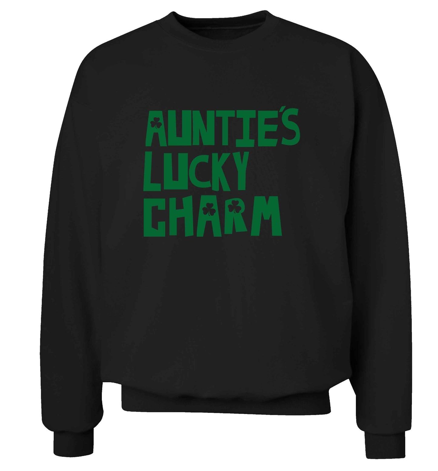 Auntie's lucky charm adult's unisex black sweater 2XL