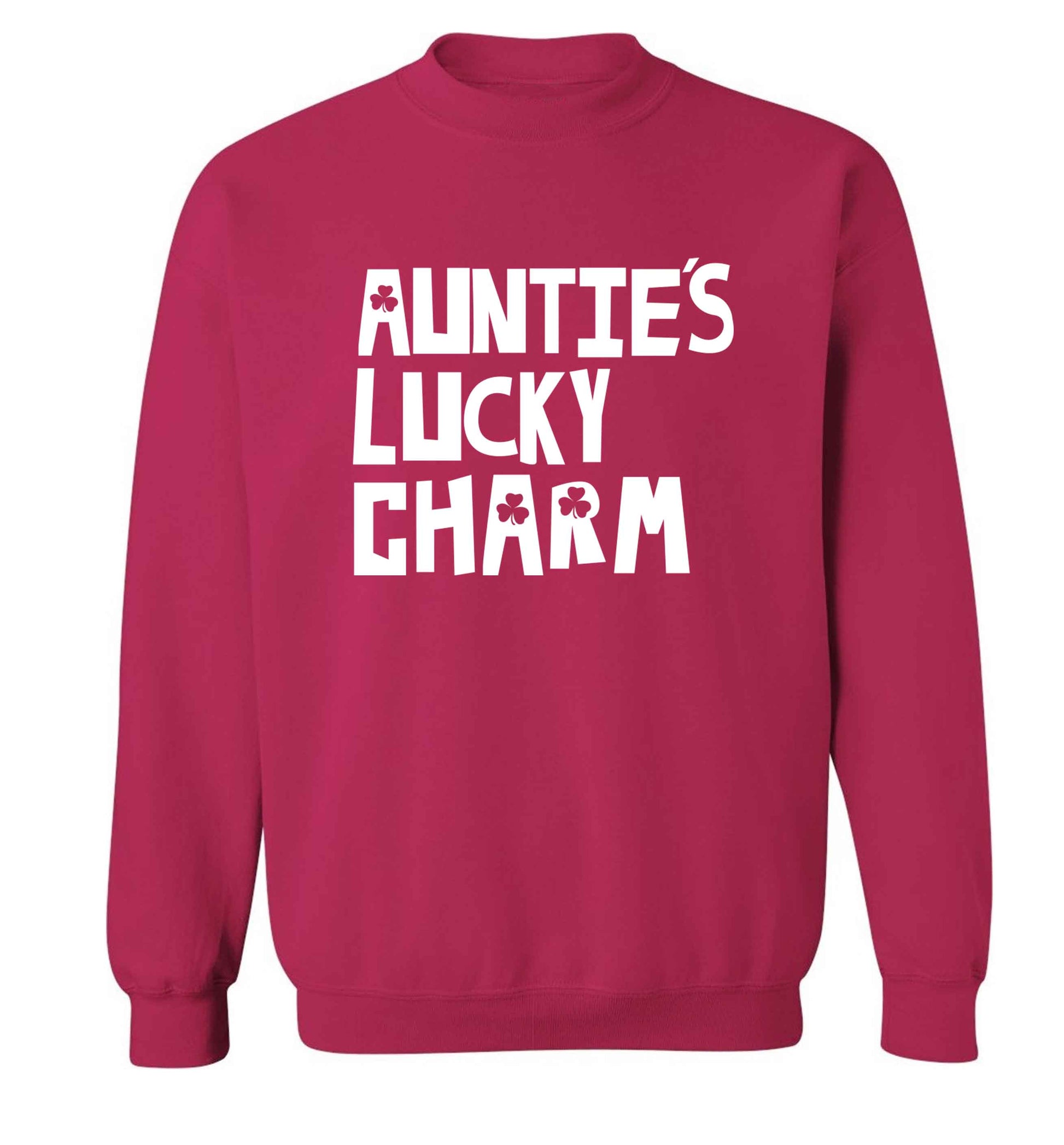Auntie's lucky charm adult's unisex pink sweater 2XL