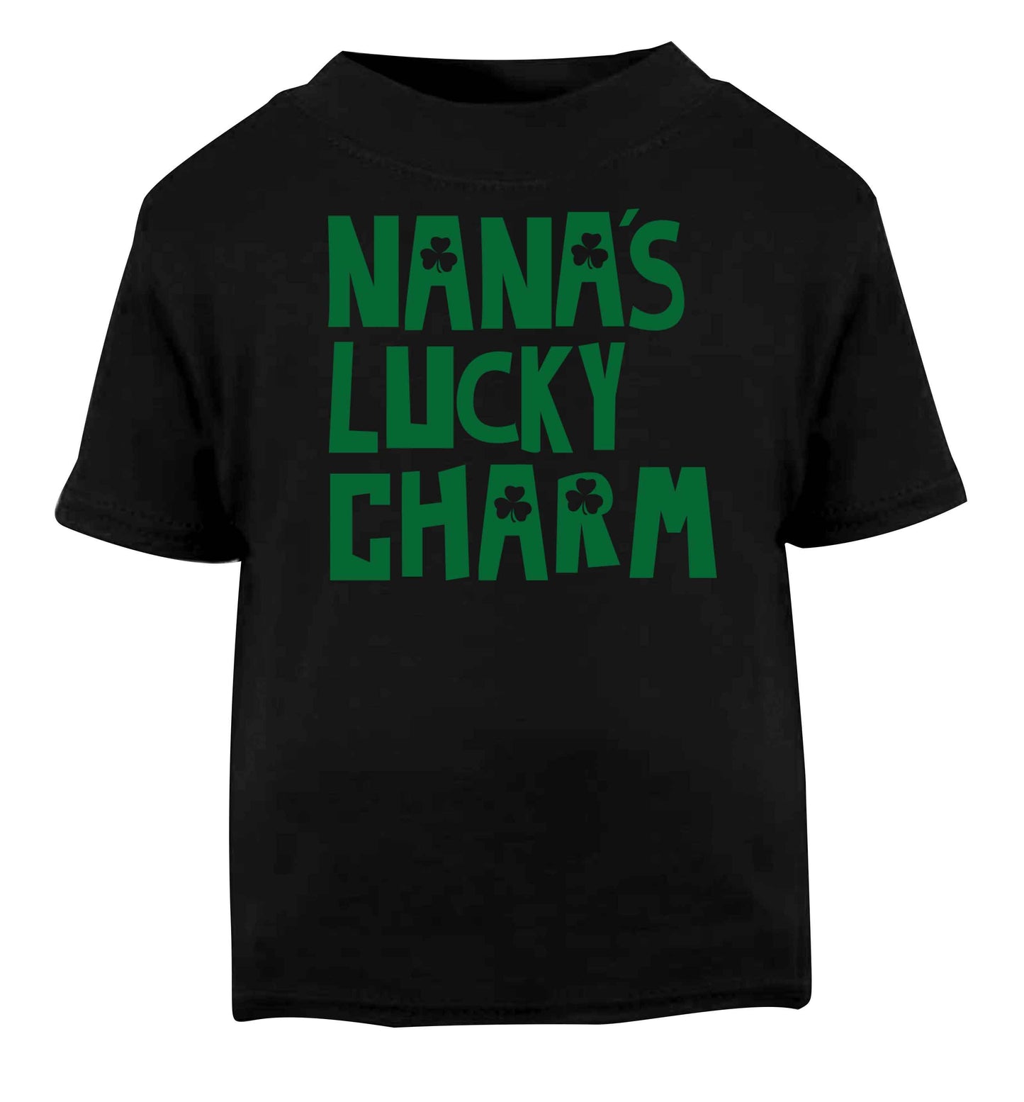Nana's lucky charm Black baby toddler Tshirt 2 years
