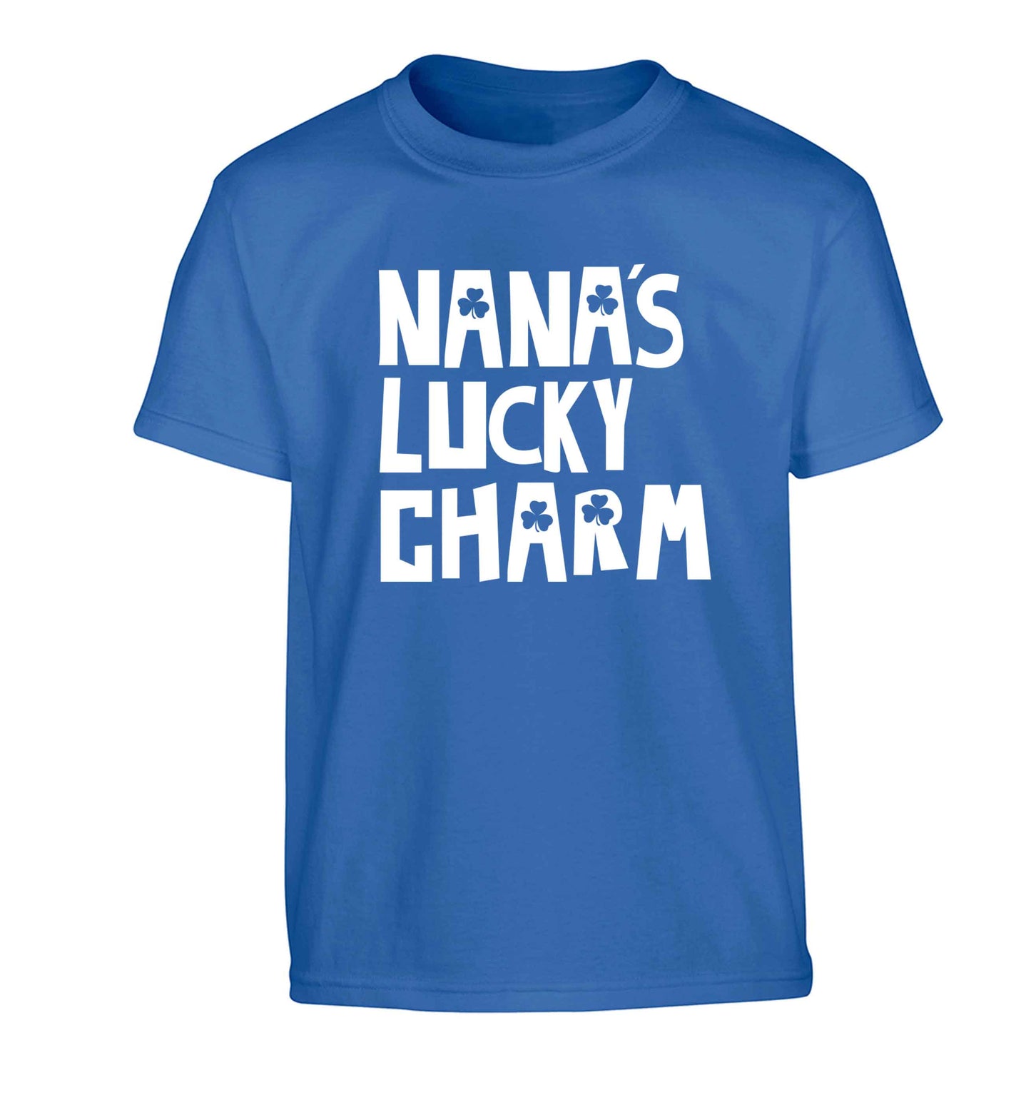 Nana's lucky charm Children's blue Tshirt 12-13 Years