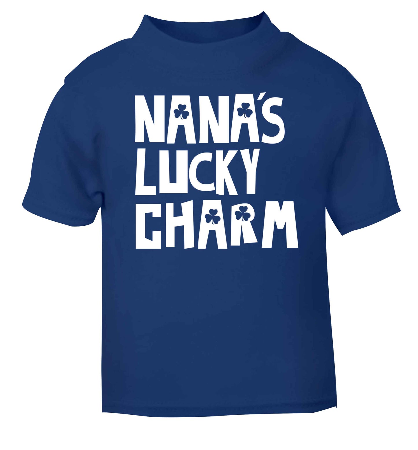 Nana's lucky charm blue baby toddler Tshirt 2 Years