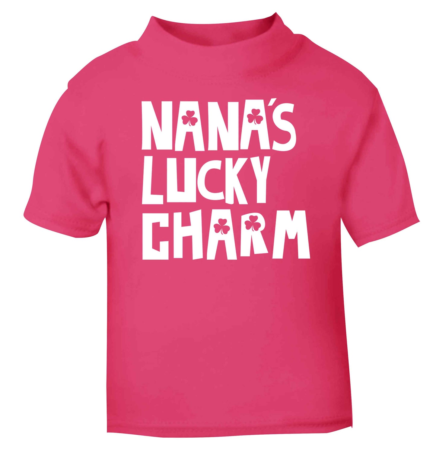 Nana's lucky charm pink baby toddler Tshirt 2 Years