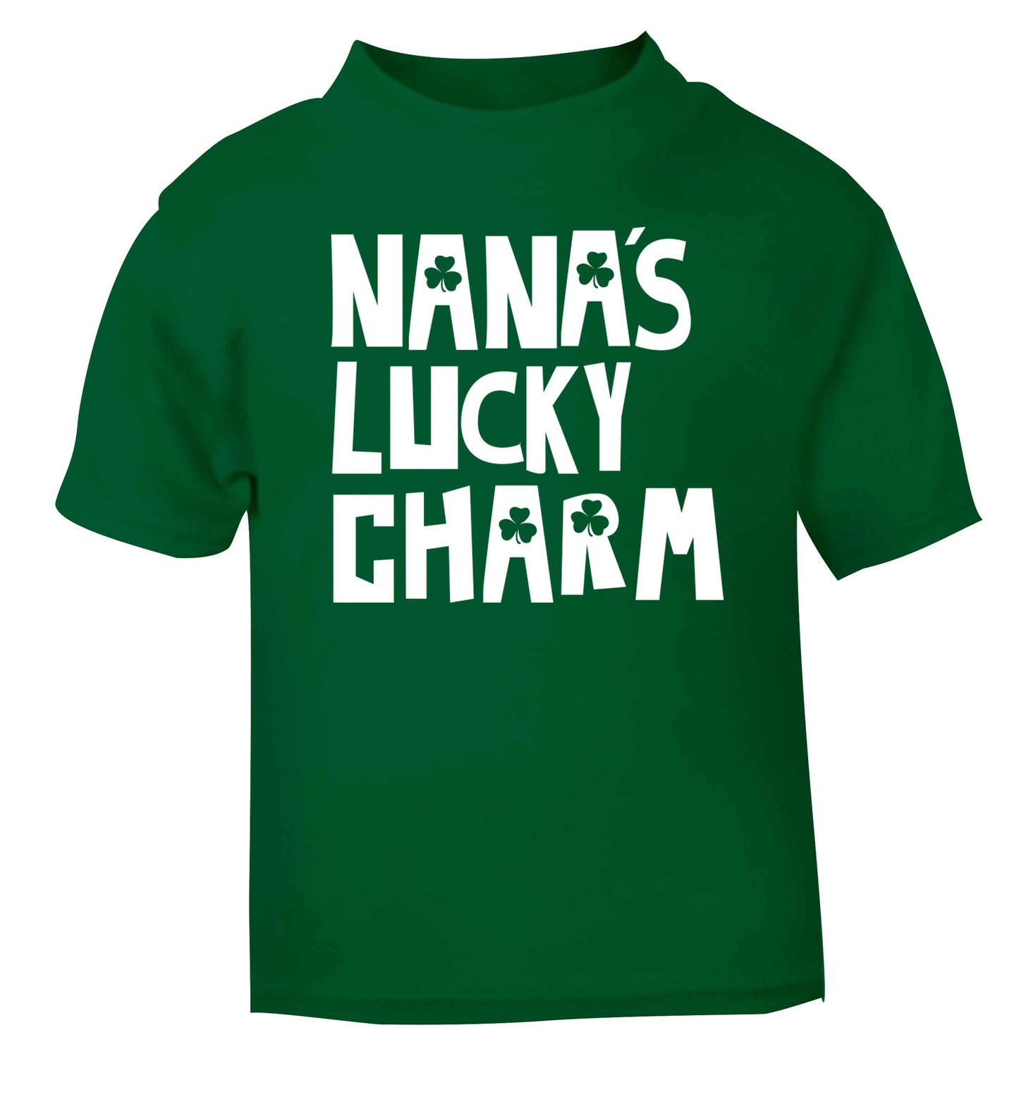 Nana's lucky charm green baby toddler Tshirt 2 Years