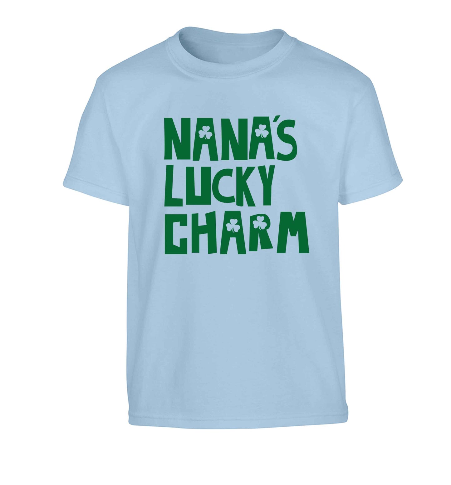 Nana's lucky charm Children's light blue Tshirt 12-13 Years