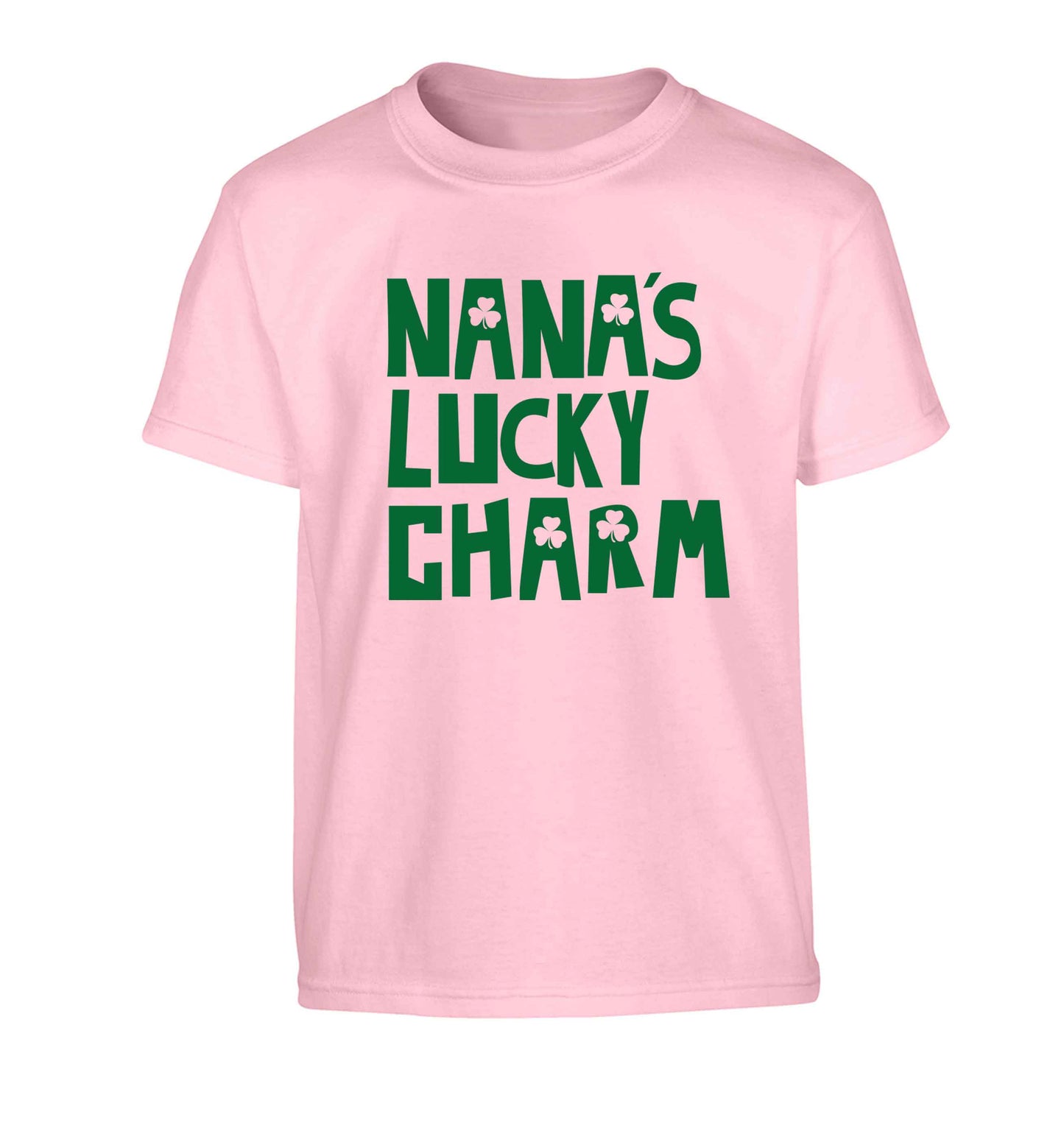 Nana's lucky charm Children's light pink Tshirt 12-13 Years
