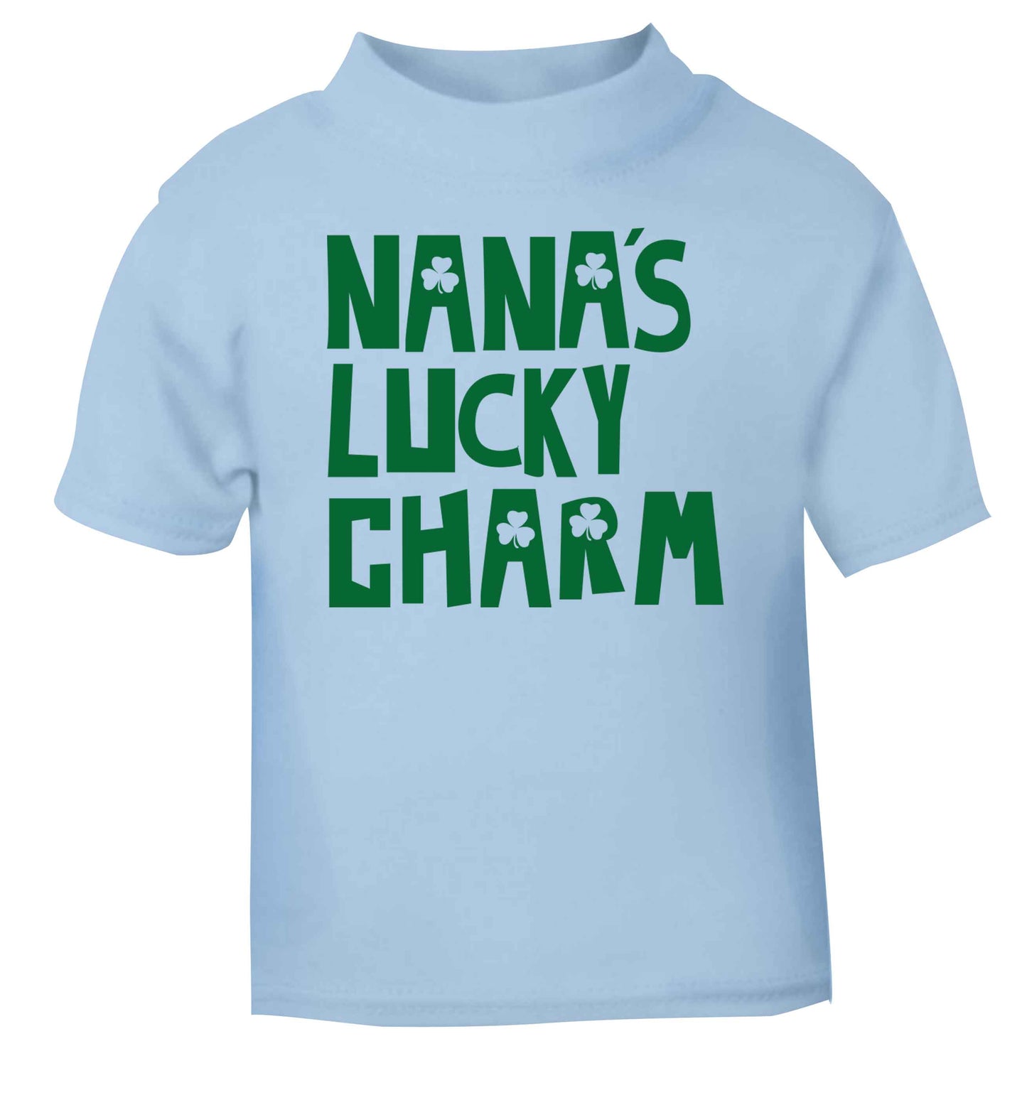 Nana's lucky charm light blue baby toddler Tshirt 2 Years