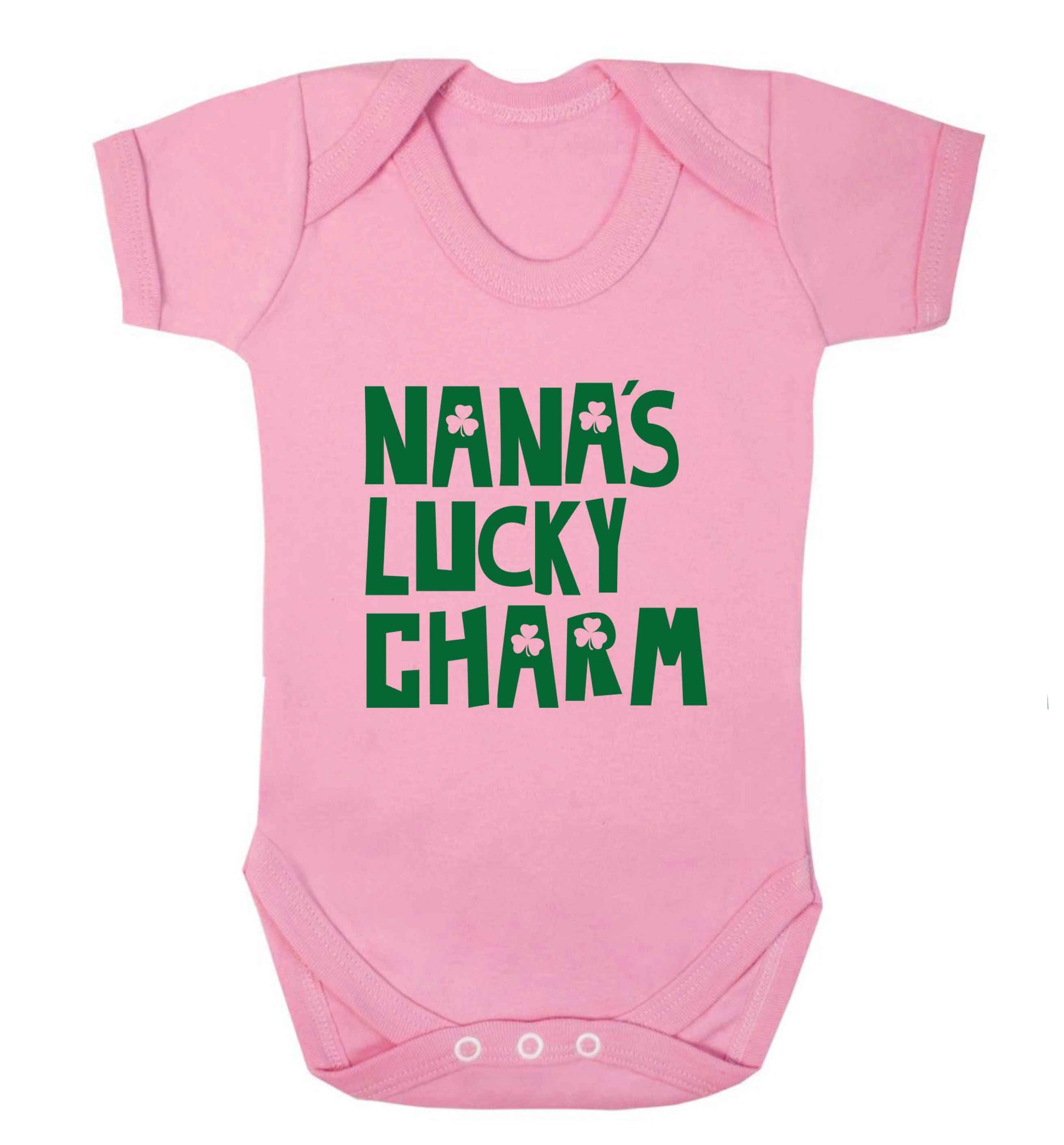 Nana's lucky charm baby vest pale pink 18-24 months