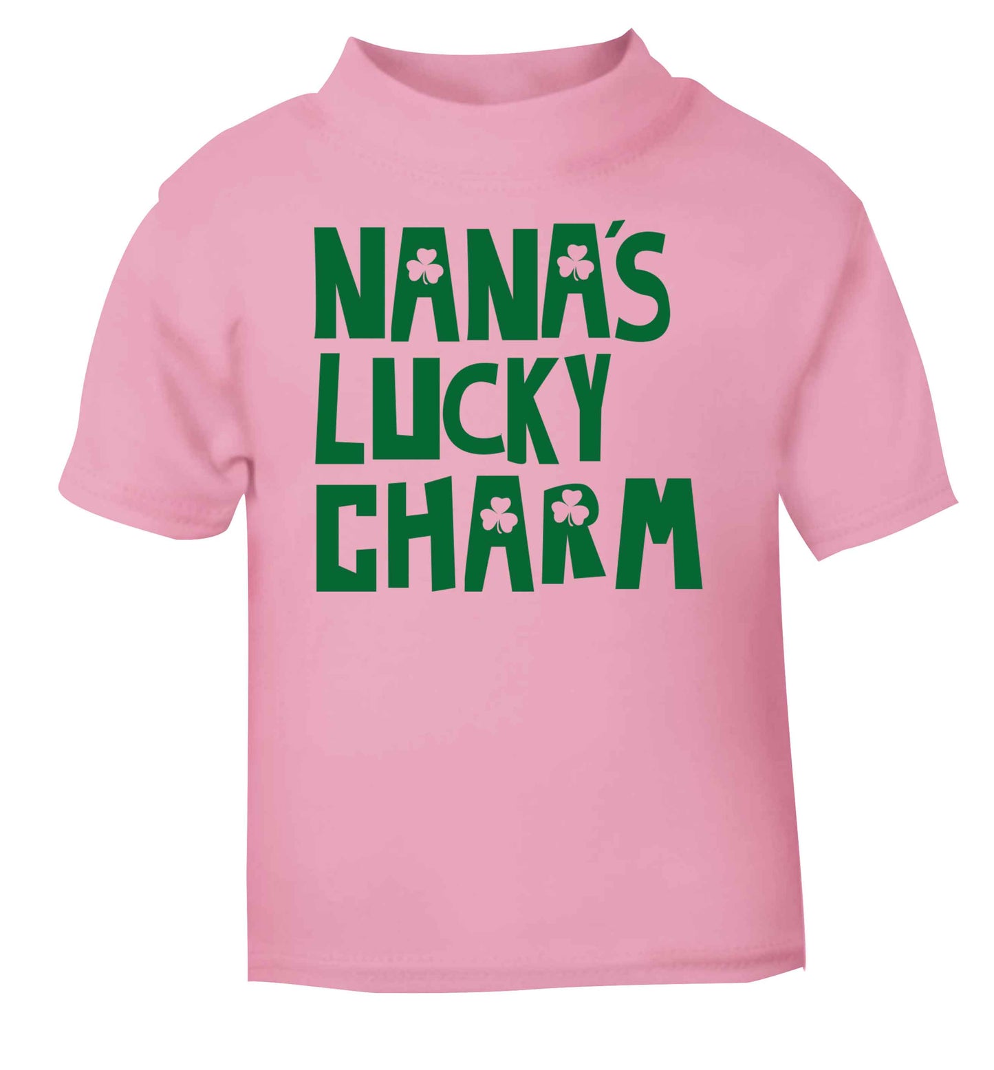 Nana's lucky charm light pink baby toddler Tshirt 2 Years
