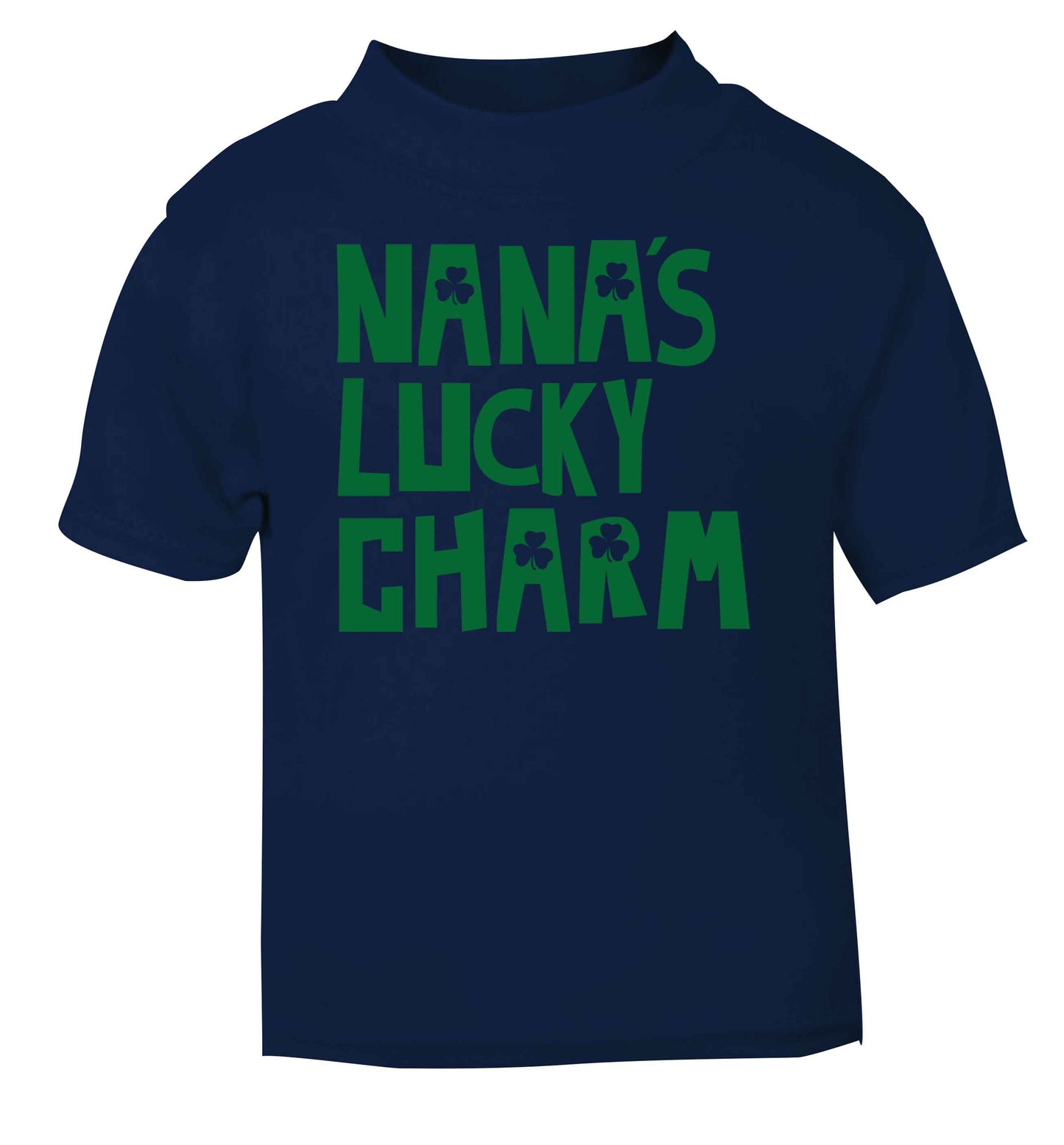 Nana's lucky charm navy baby toddler Tshirt 2 Years