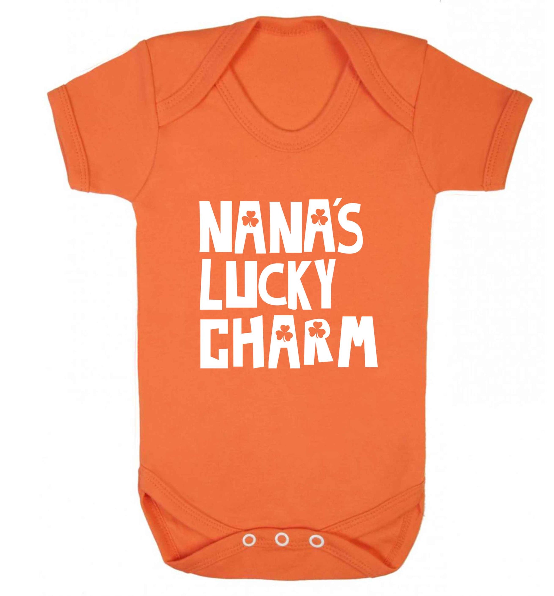 Nana's lucky charm baby vest orange 18-24 months