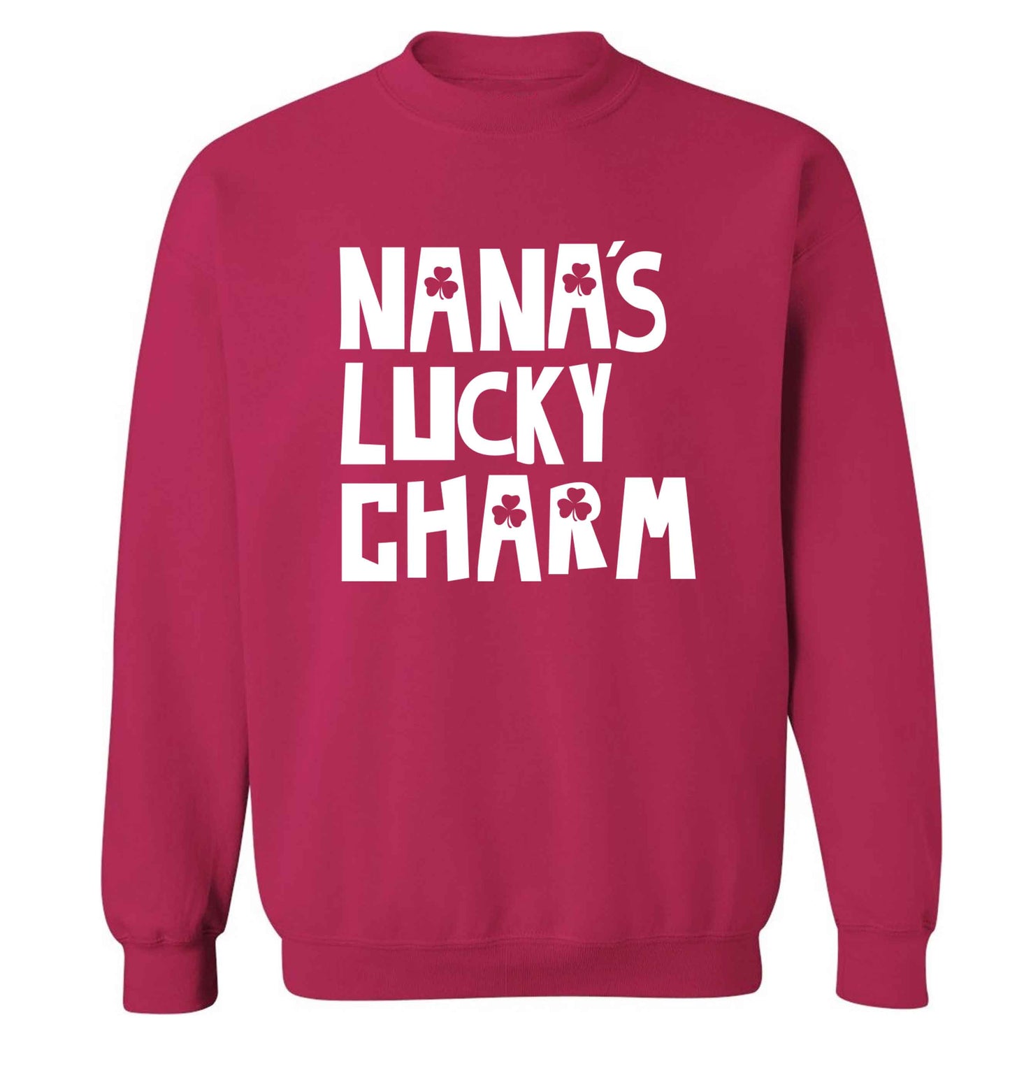 Nana's lucky charm adult's unisex pink sweater 2XL