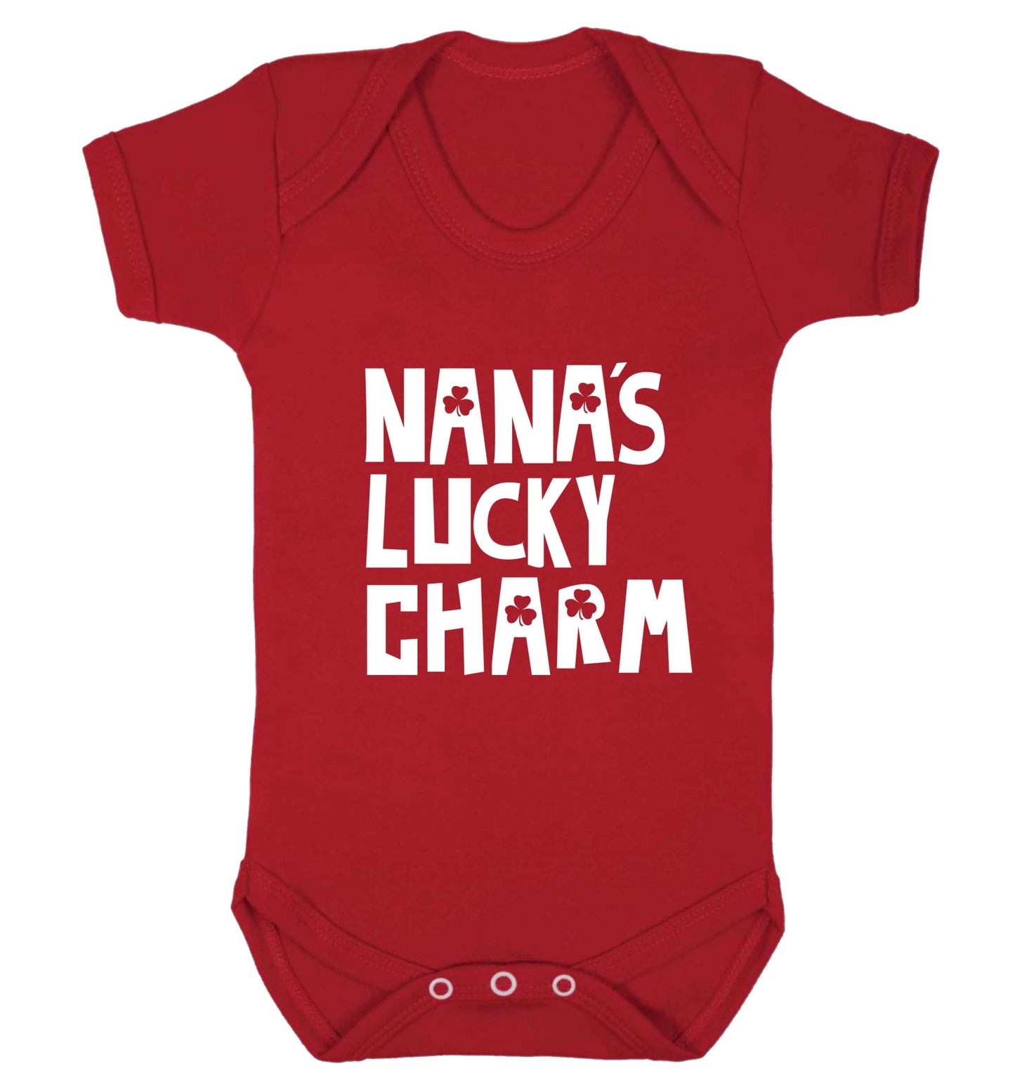 Nana's lucky charm baby vest red 18-24 months