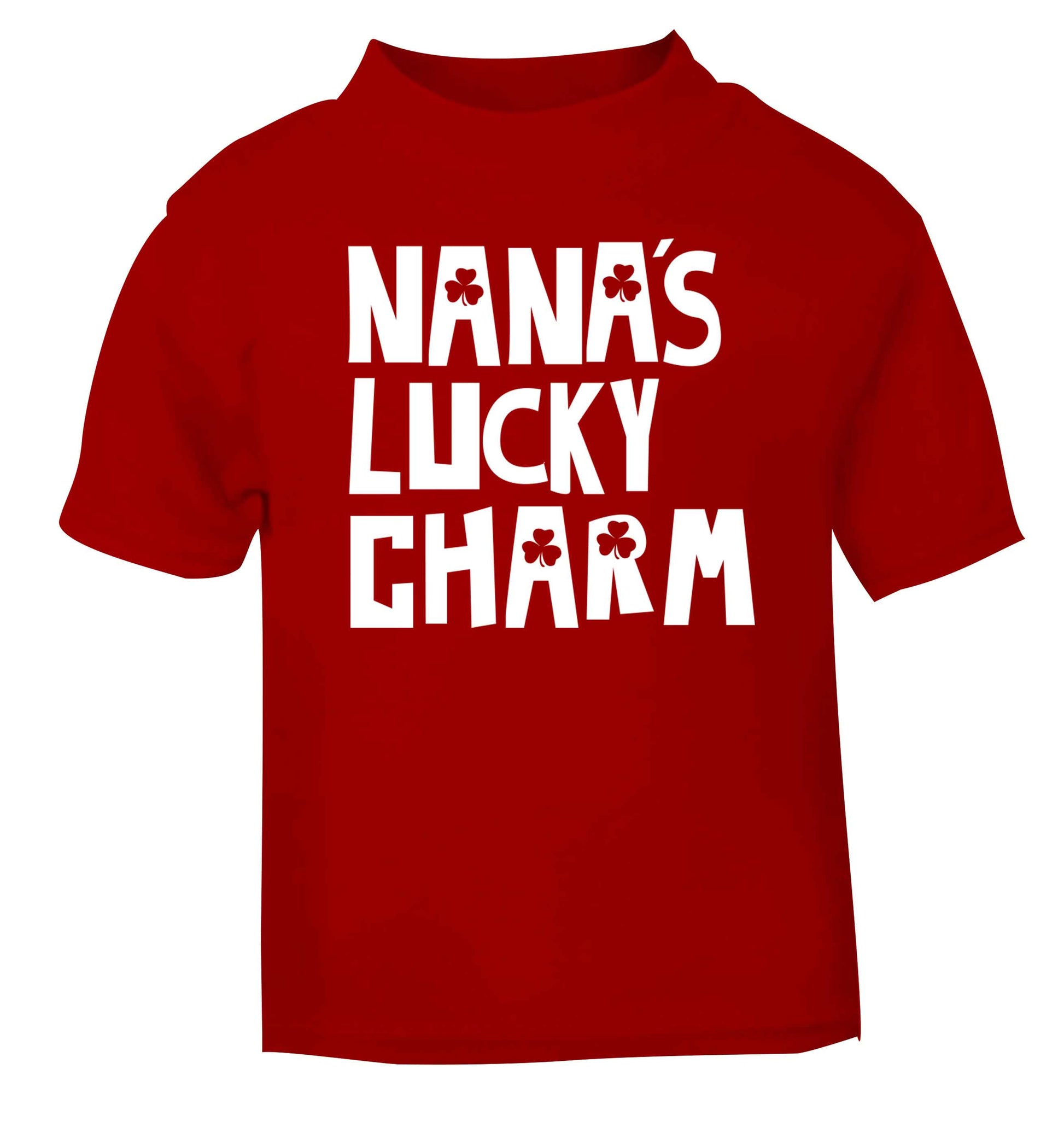 Nana's lucky charm red baby toddler Tshirt 2 Years