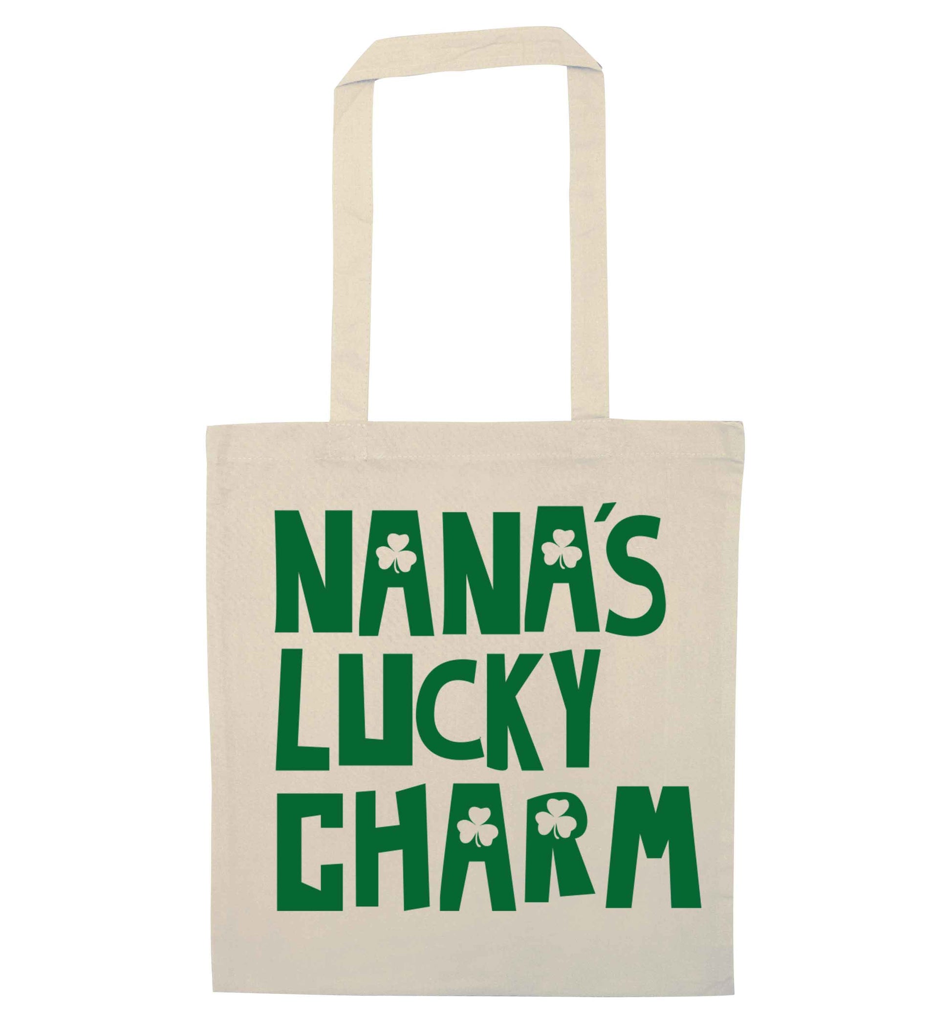 Nana's lucky charm natural tote bag