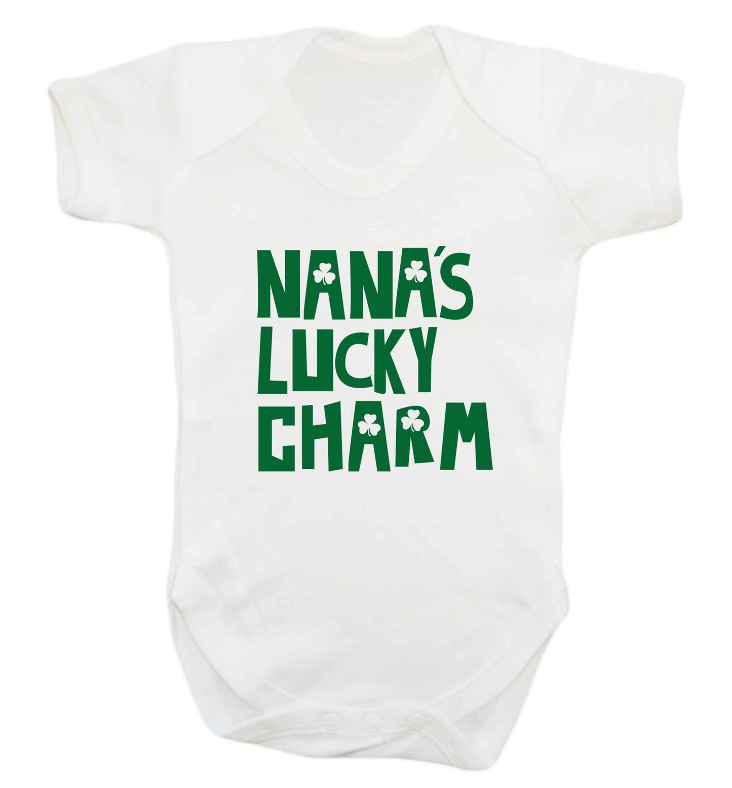 Nana's lucky charm baby vest white 18-24 months