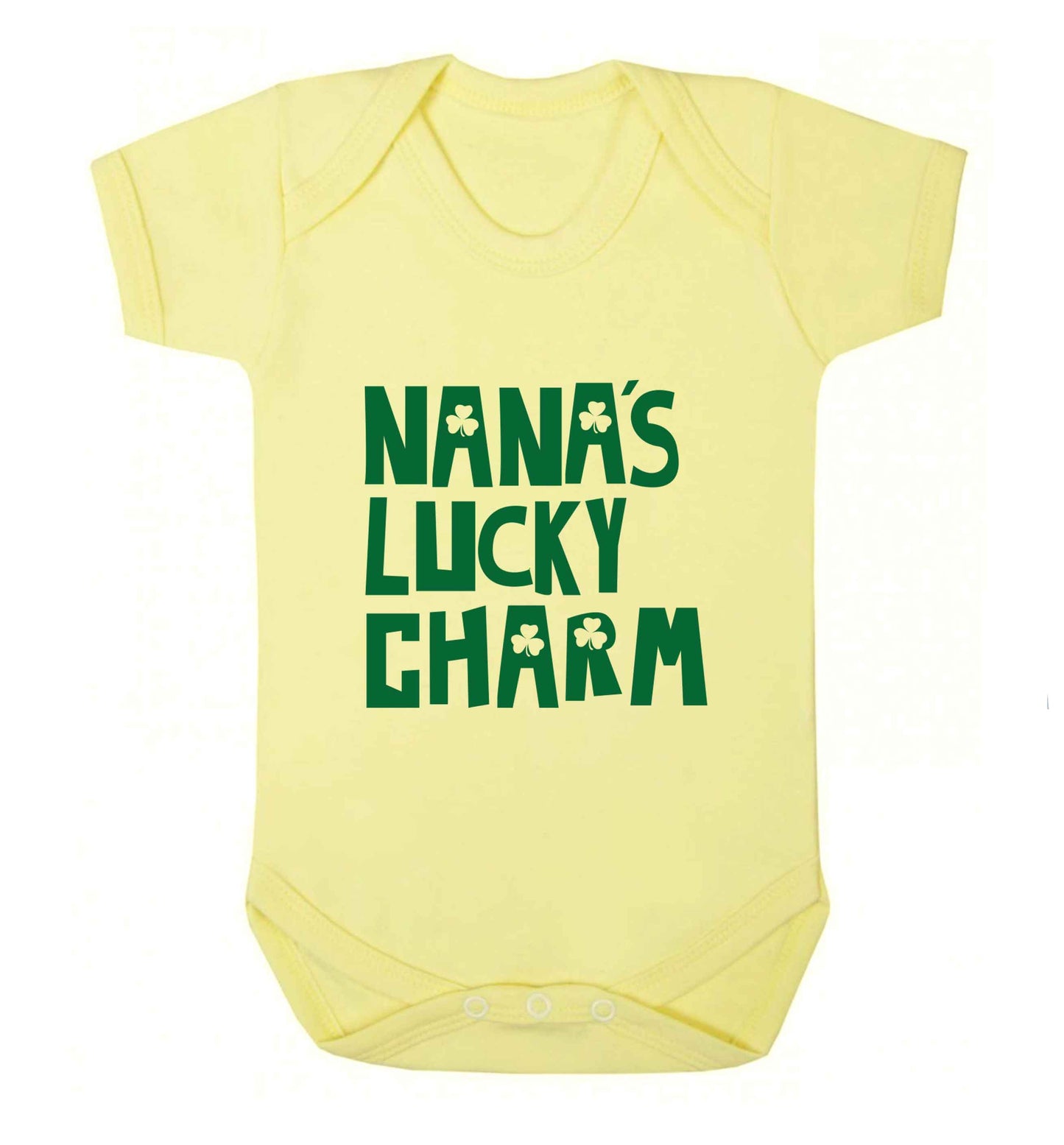 Nana's lucky charm baby vest pale yellow 18-24 months