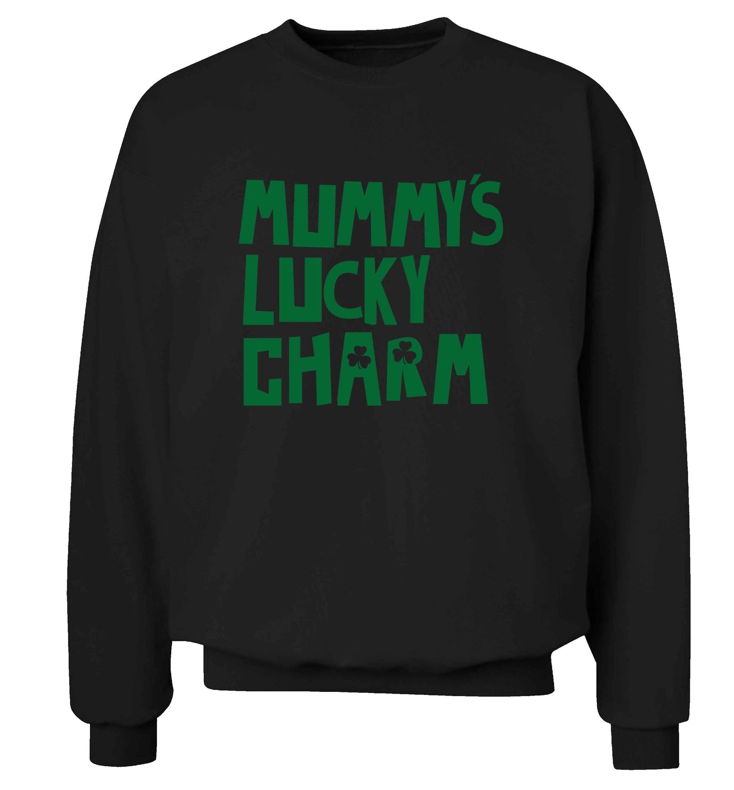 Mummy's lucky charm adult's unisex black sweater 2XL
