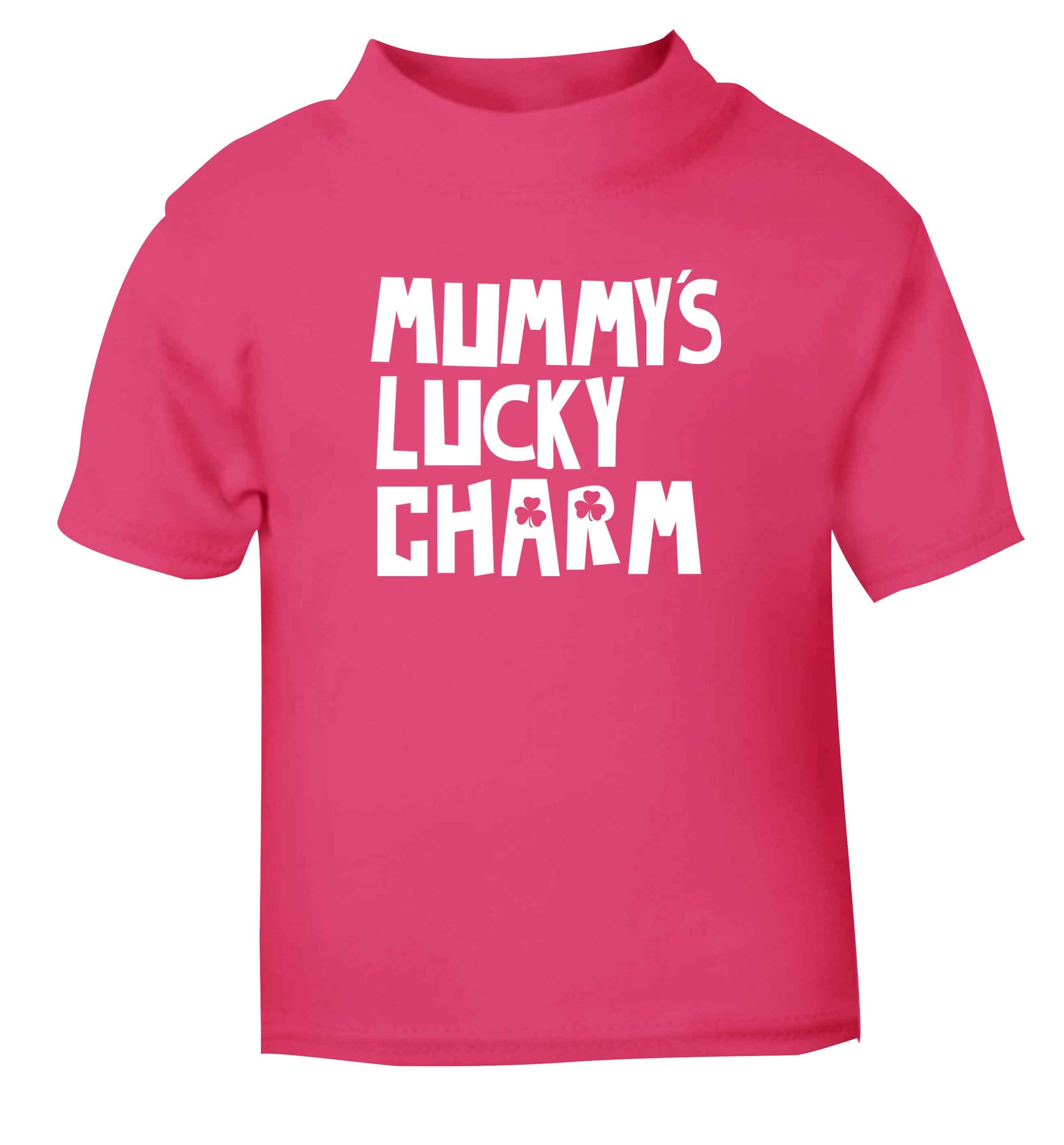 Mummy's lucky charm pink baby toddler Tshirt 2 Years