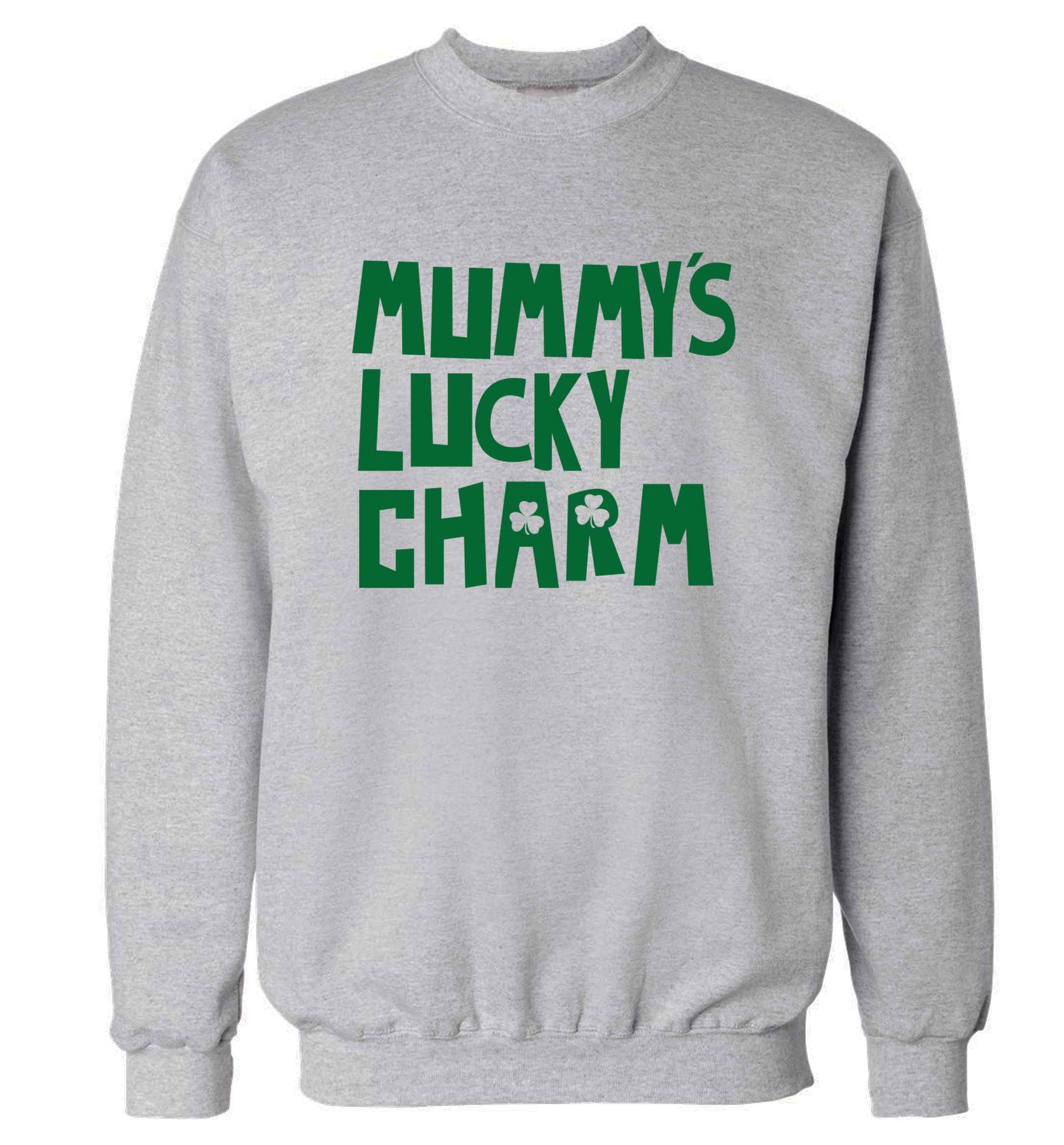 Mummy's lucky charm adult's unisex grey sweater 2XL