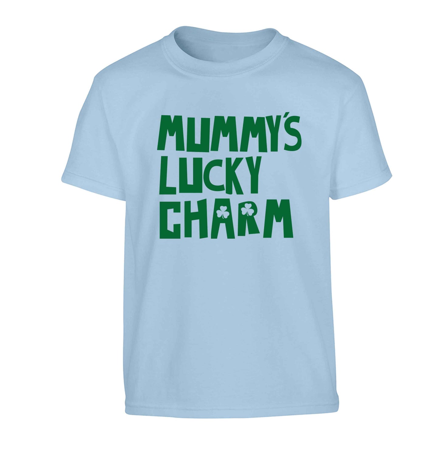 Mummy's lucky charm Children's light blue Tshirt 12-13 Years