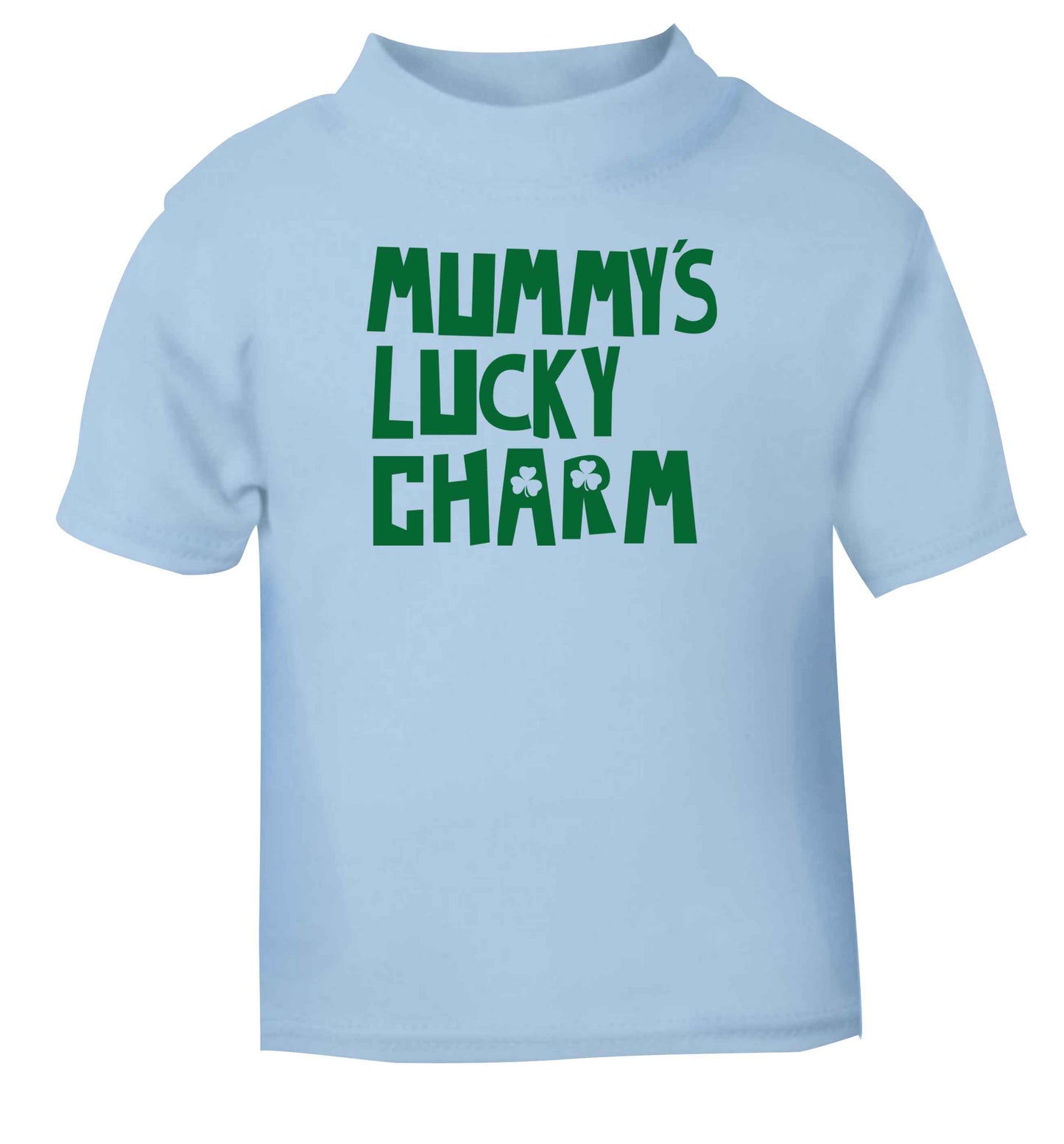 Mummy's lucky charm light blue baby toddler Tshirt 2 Years