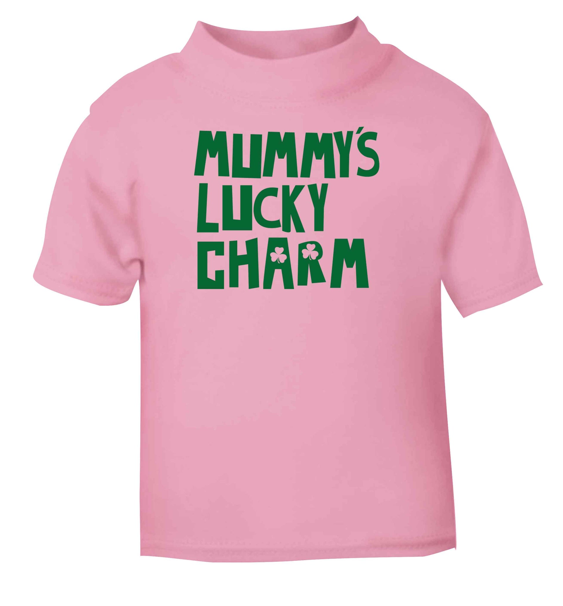 Mummy's lucky charm light pink baby toddler Tshirt 2 Years