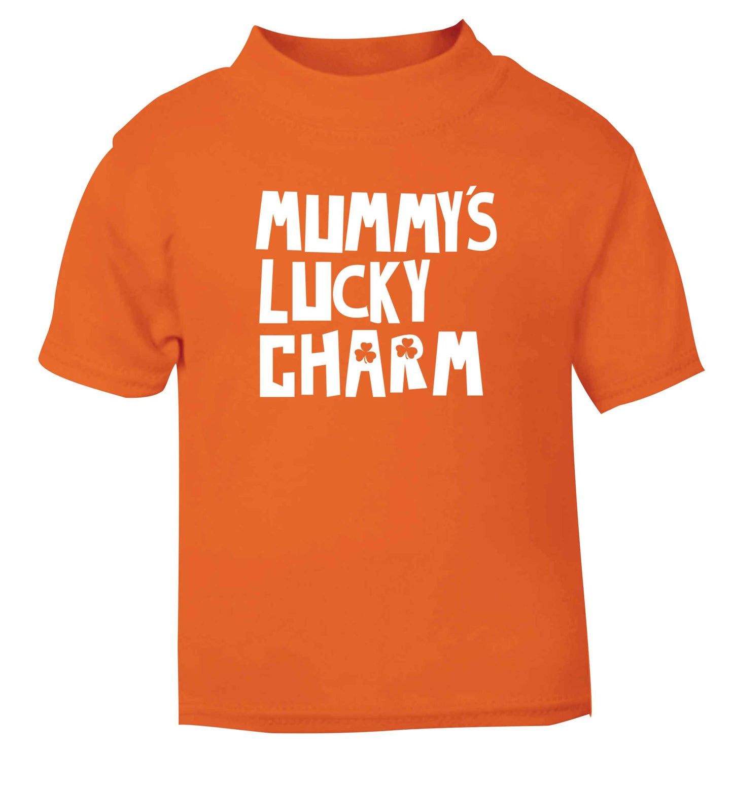 Mummy's lucky charm orange baby toddler Tshirt 2 Years