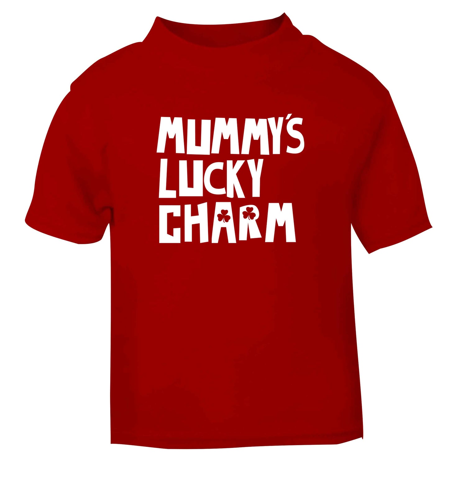 Mummy's lucky charm red baby toddler Tshirt 2 Years