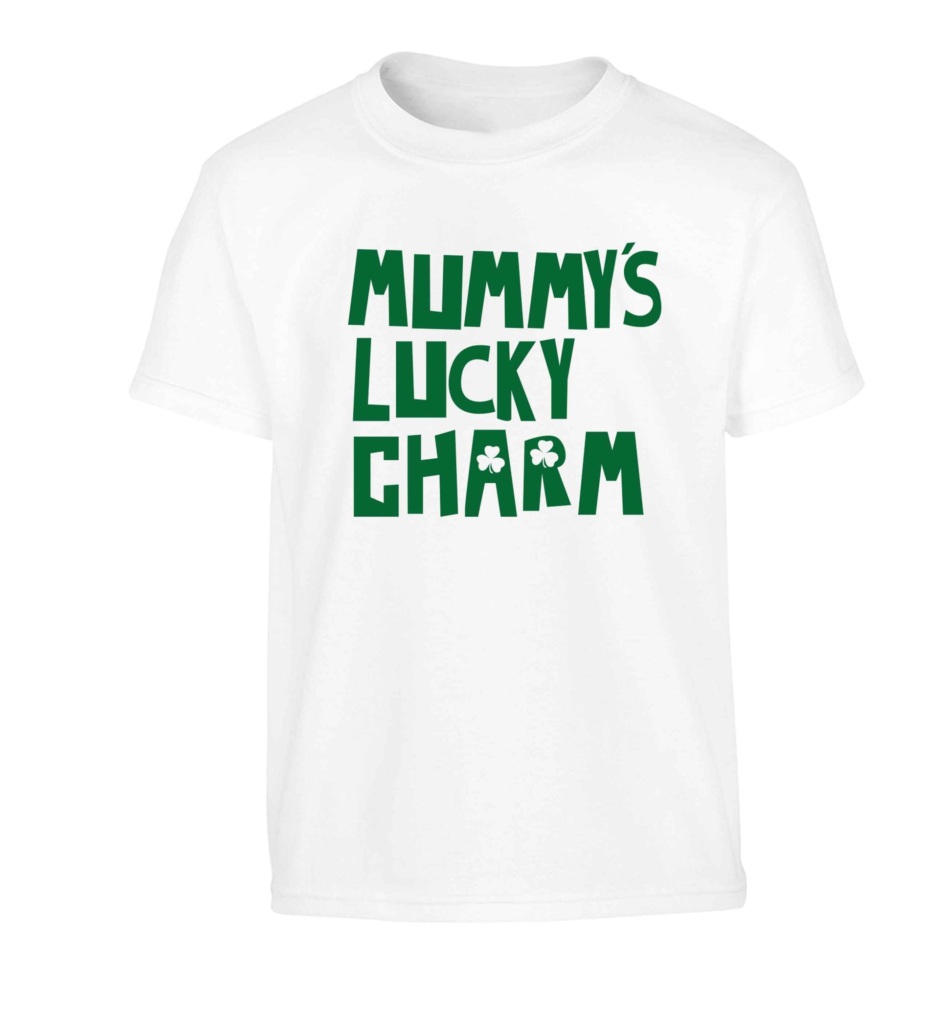 Mummy's lucky charm Children's white Tshirt 12-13 Years