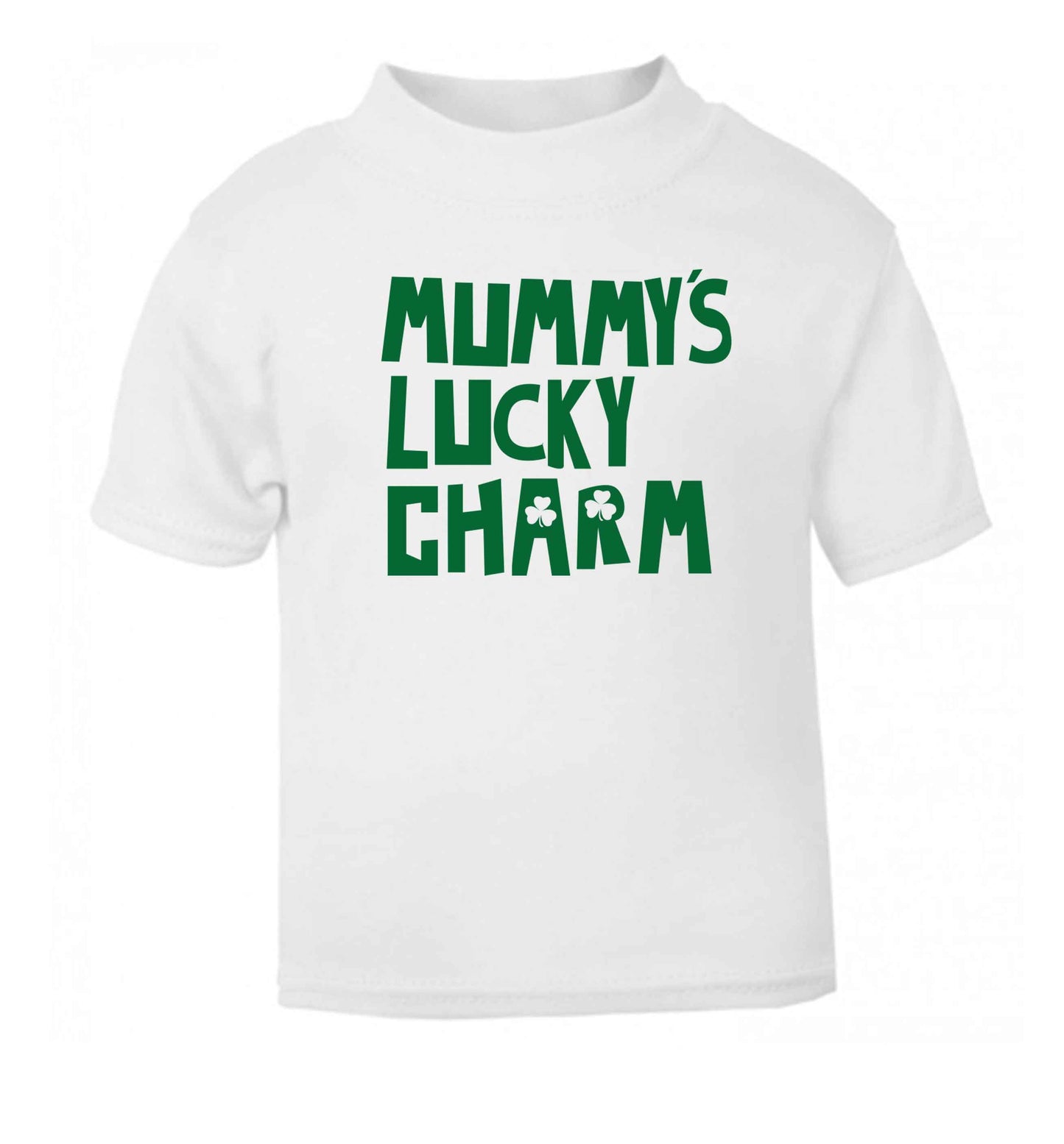 Mummy's lucky charm white baby toddler Tshirt 2 Years