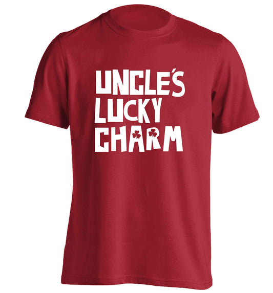 Uncles lucky charm adults unisex red Tshirt 2XL