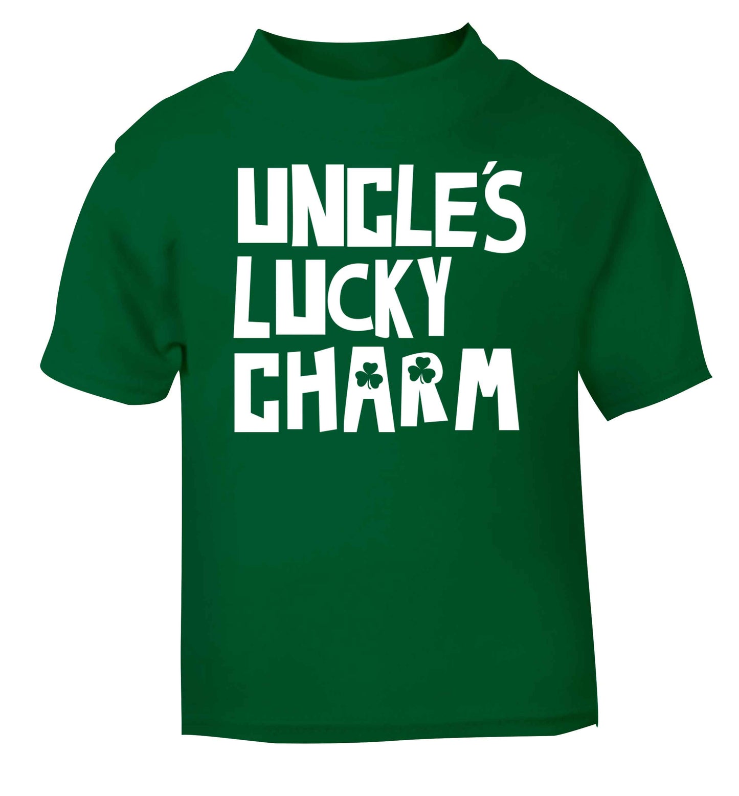 Uncles lucky charm green baby toddler Tshirt 2 Years