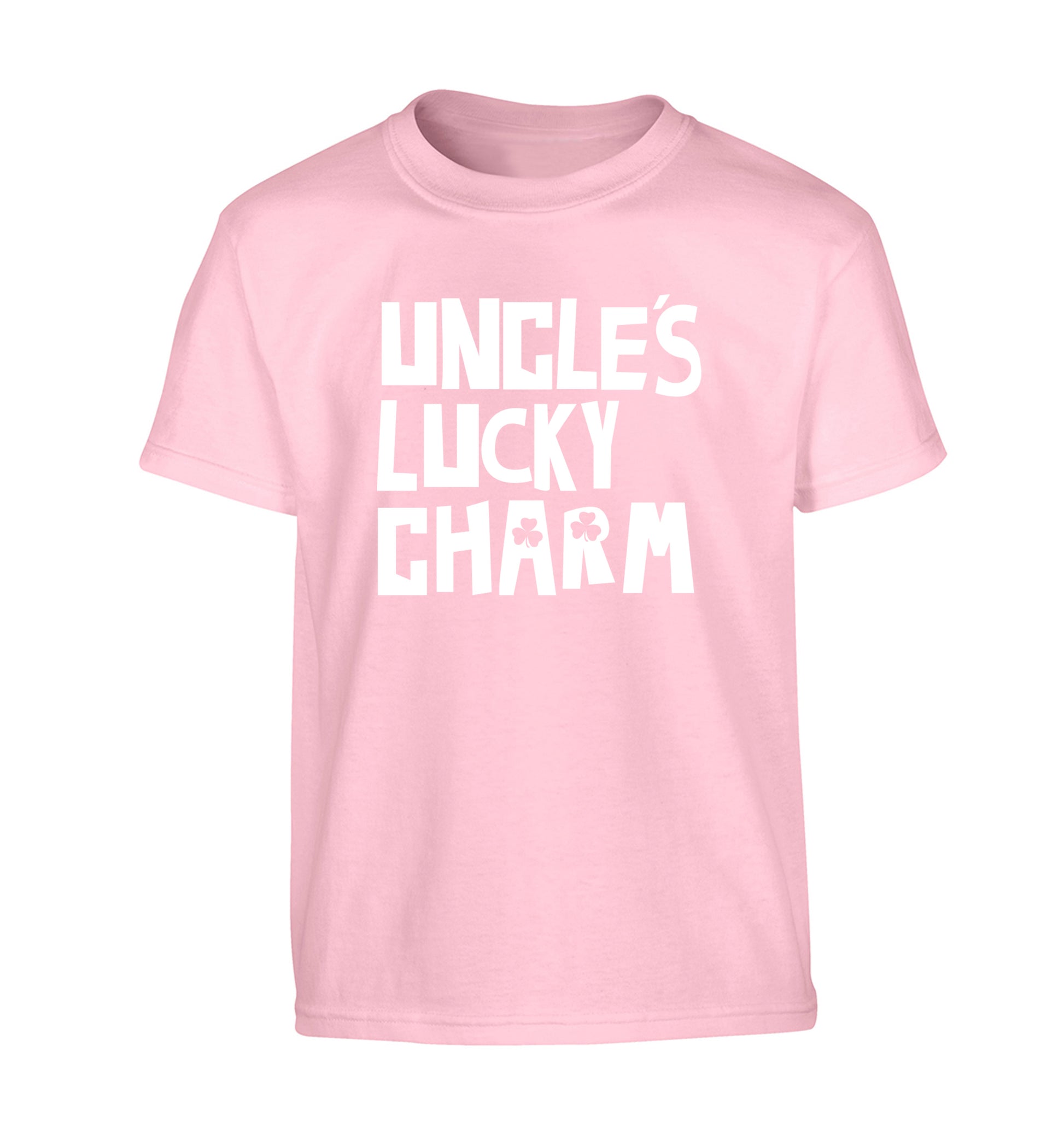 Uncles lucky charm Children's light pink Tshirt 12-13 Years