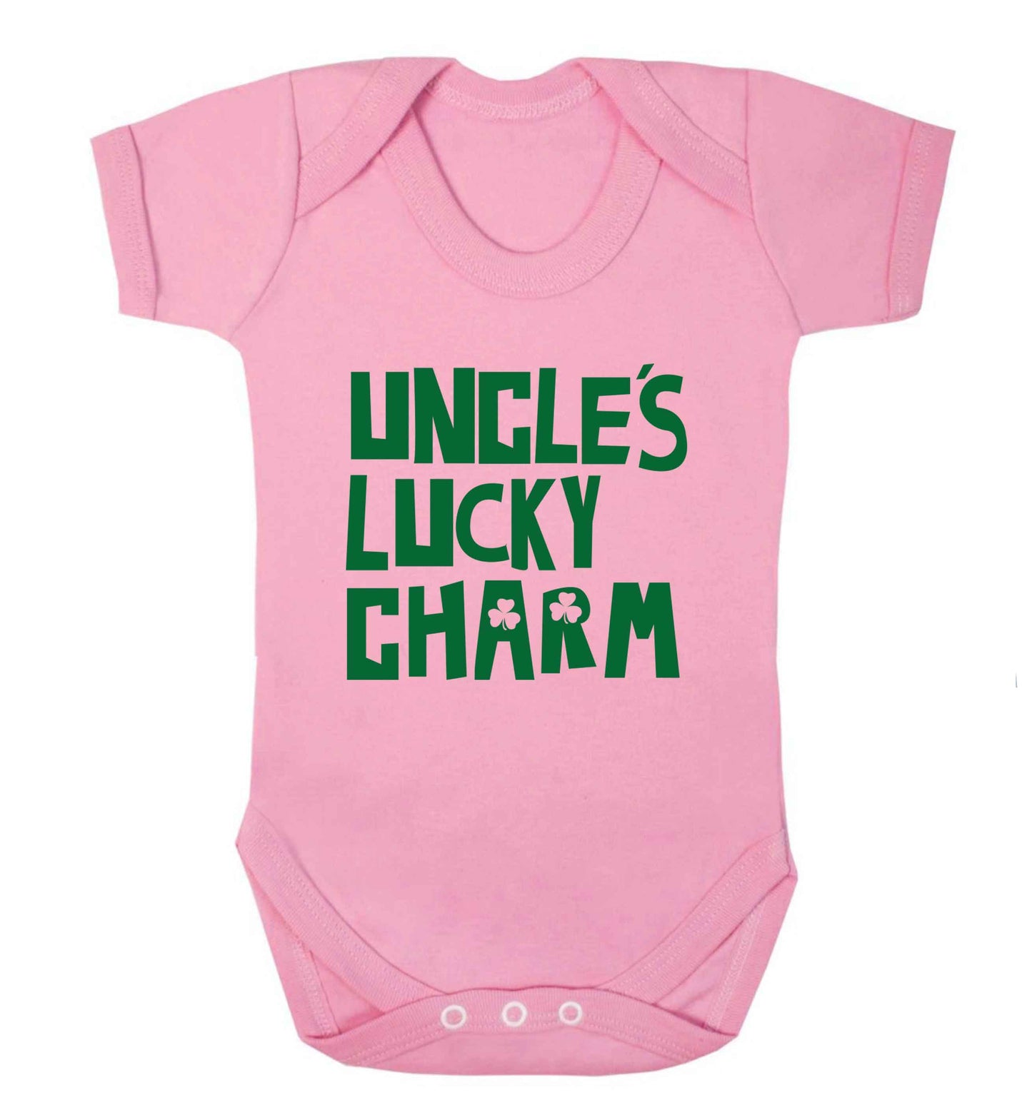 Uncles lucky charm baby vest pale pink 18-24 months