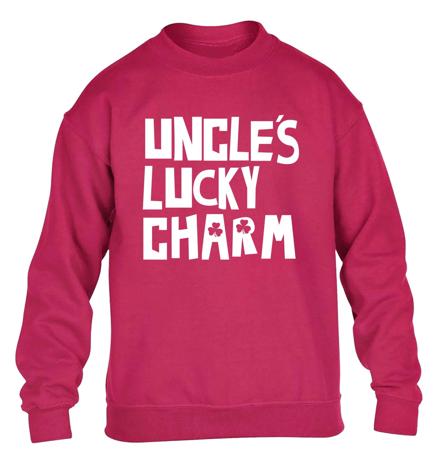 Uncles lucky charm children's pink sweater 12-13 Years