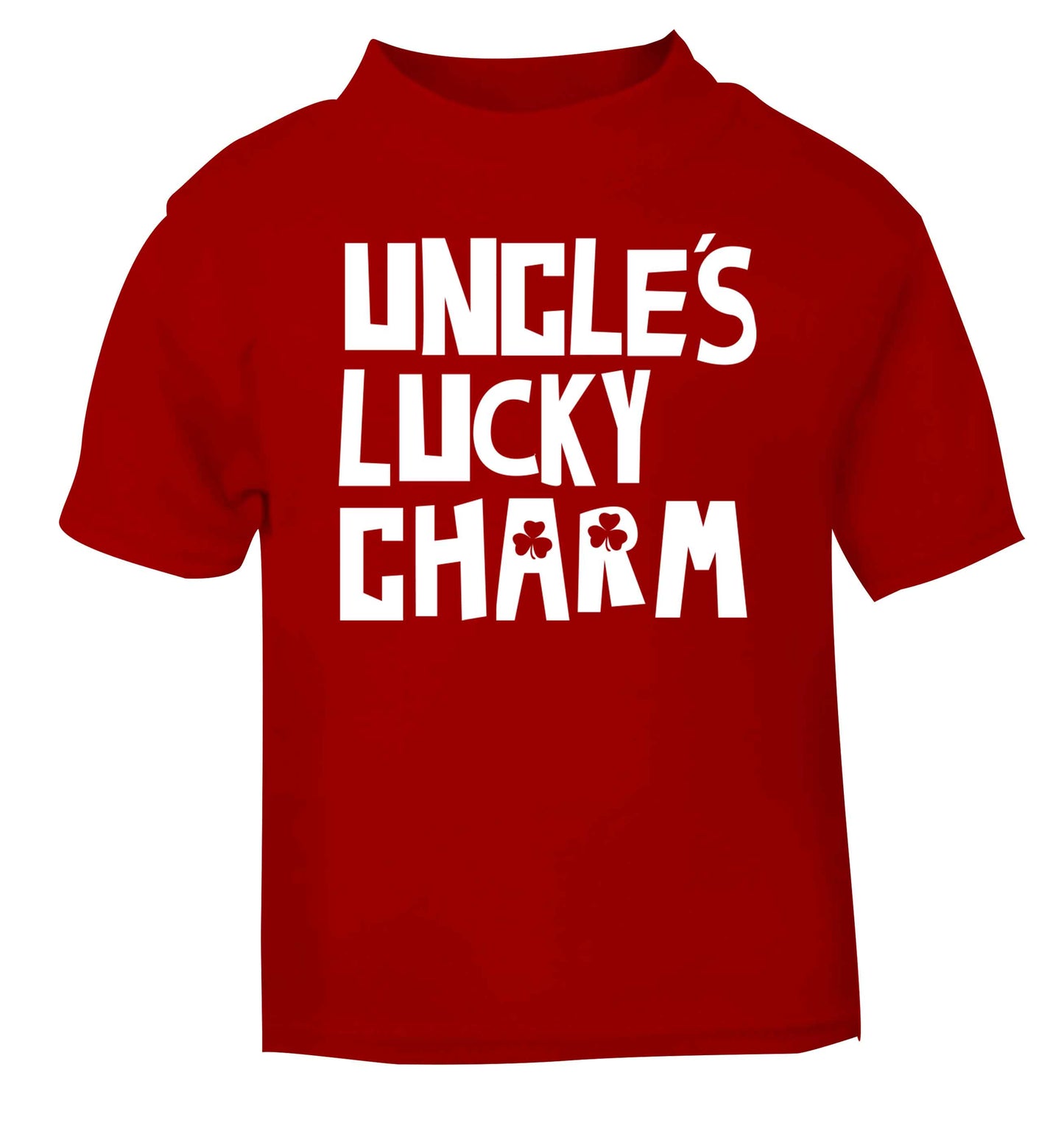 Uncles lucky charm red baby toddler Tshirt 2 Years