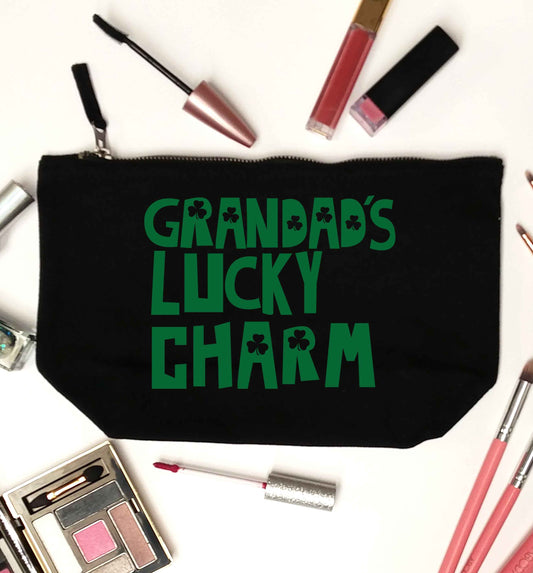 Grandad's lucky charm  black makeup bag