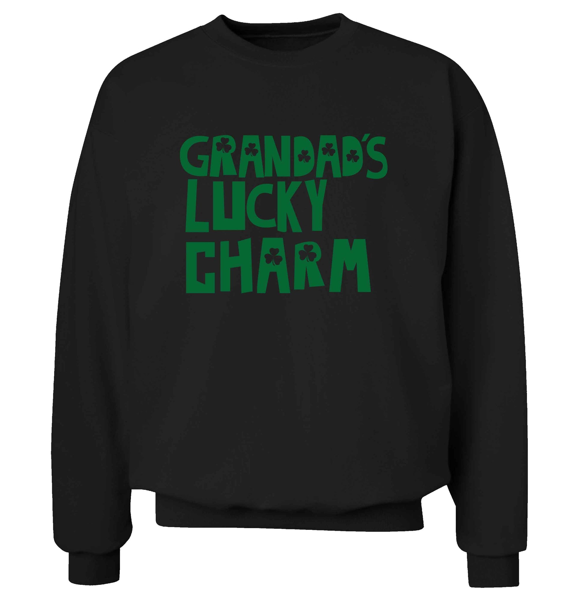 Grandad's lucky charm  adult's unisex black sweater 2XL
