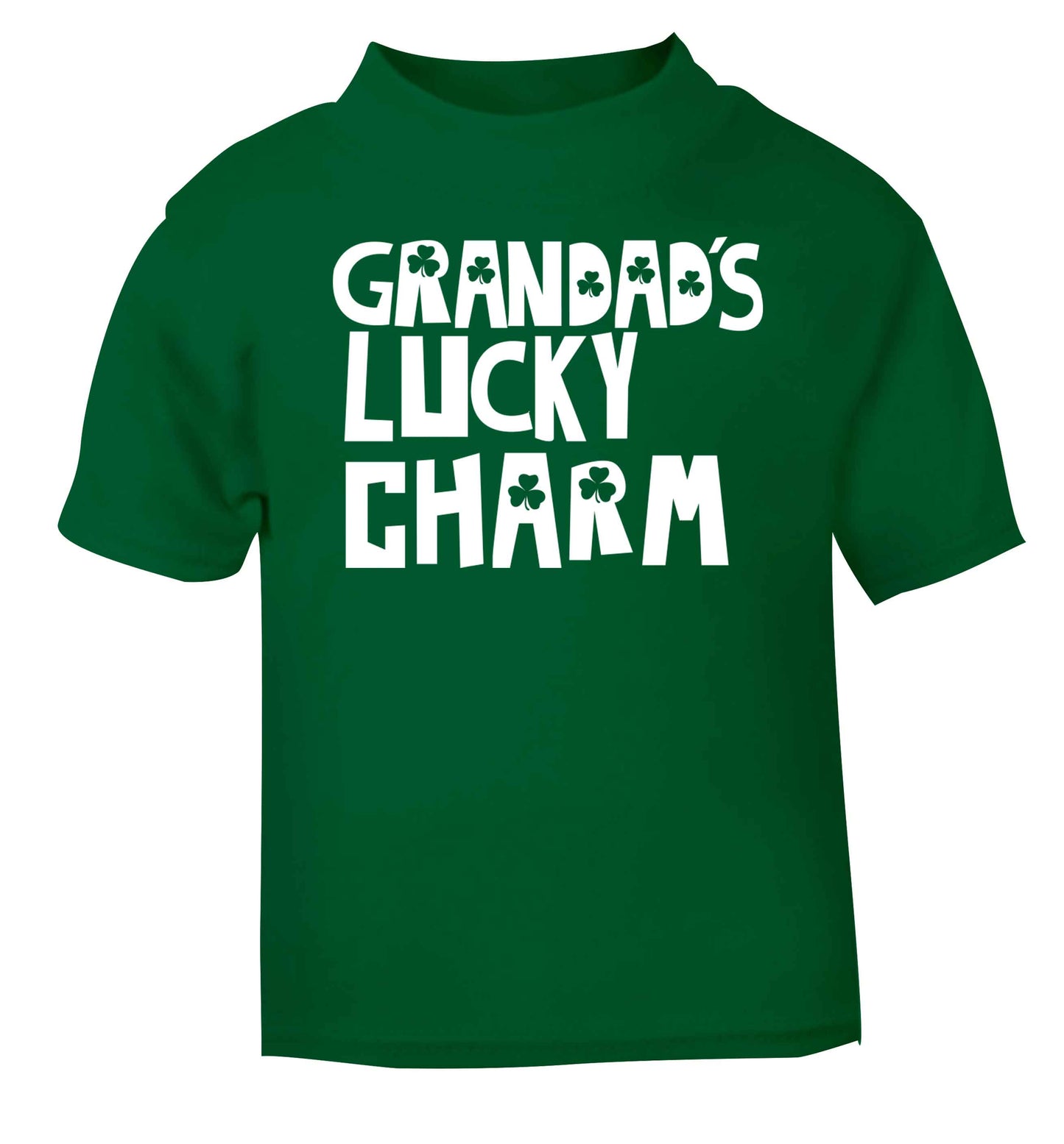 Grandad's lucky charm  green baby toddler Tshirt 2 Years