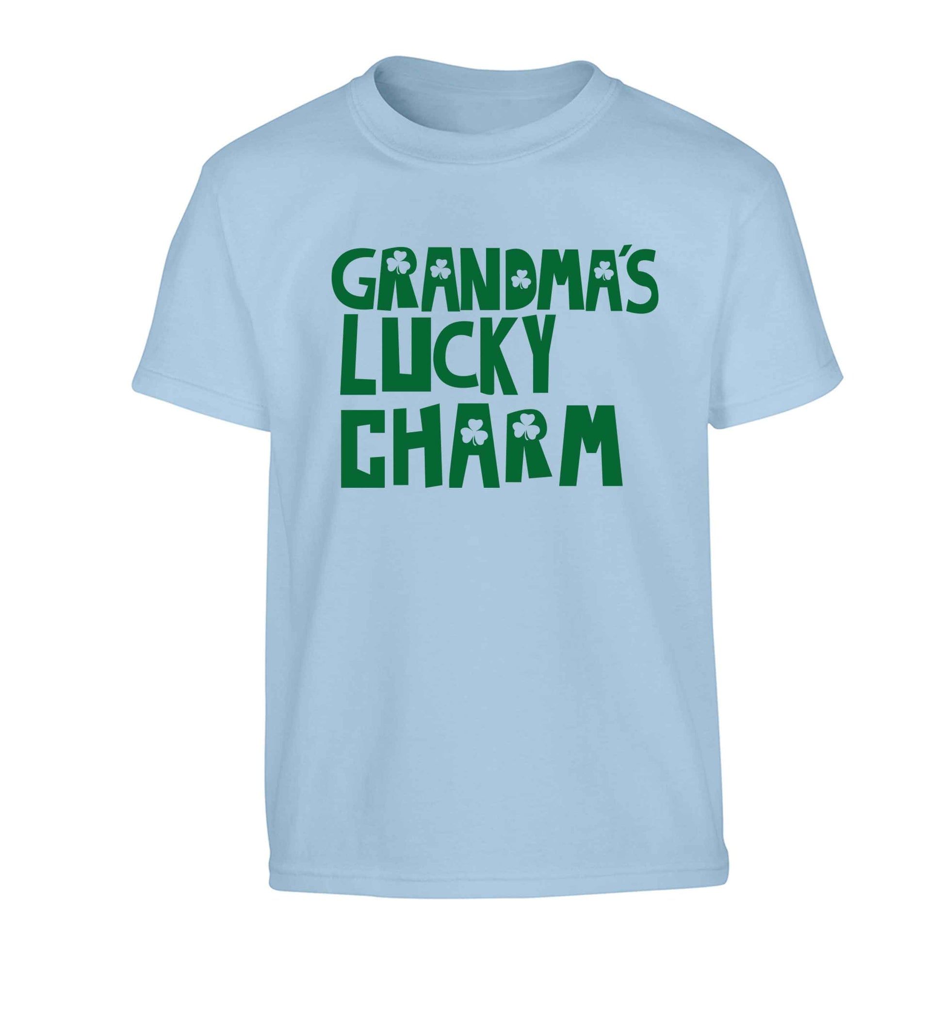 Grandma's lucky charm Children's light blue Tshirt 12-13 Years